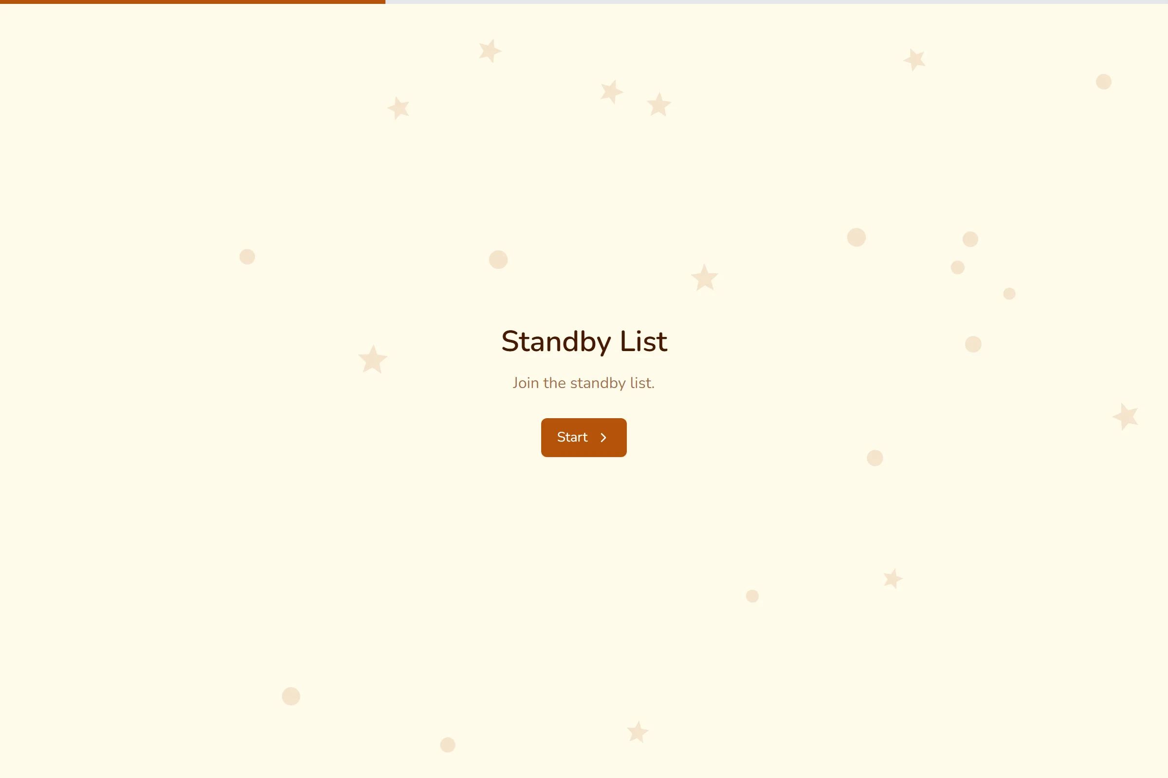Standby List template preview