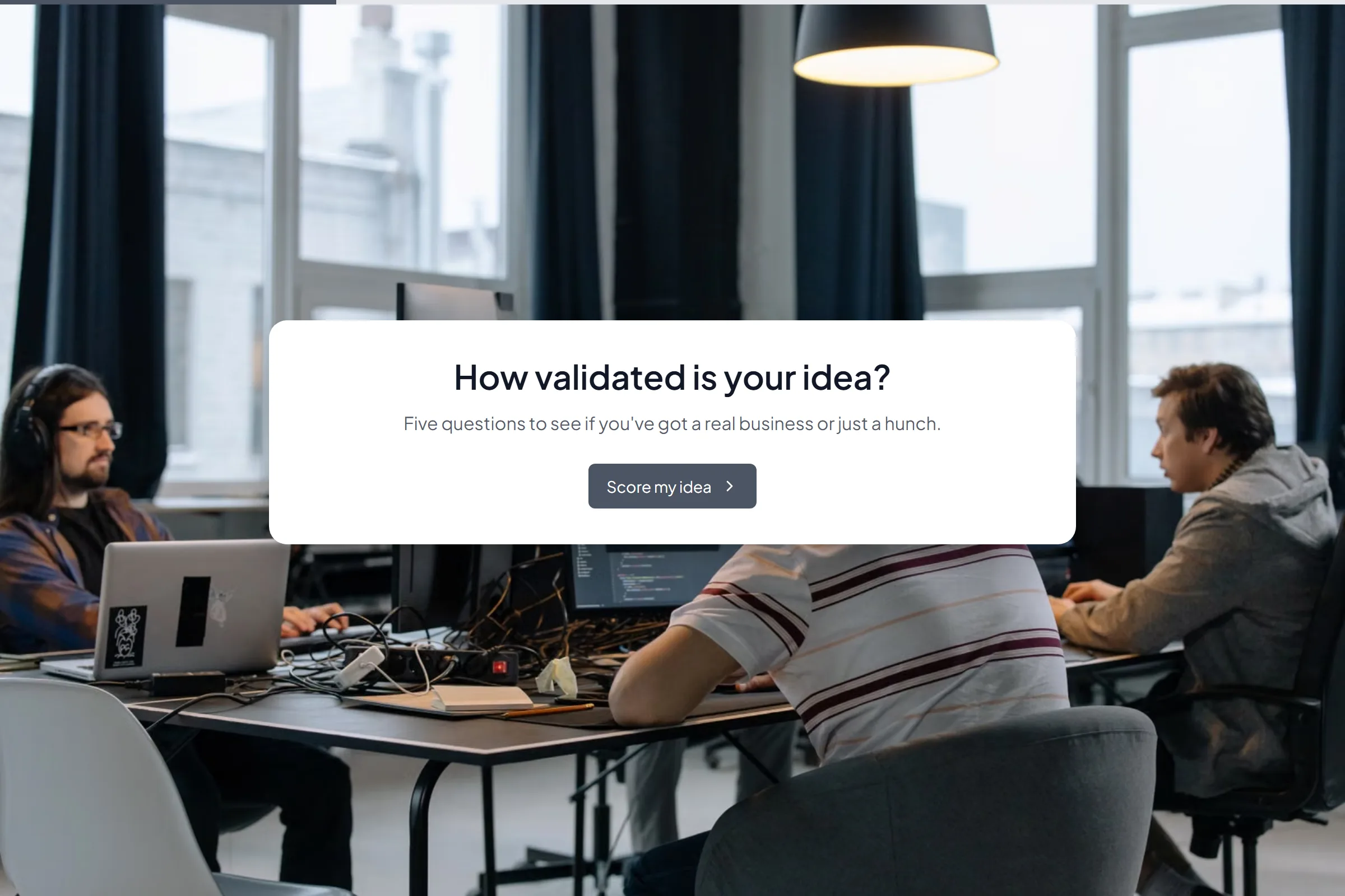 Startup Idea Validation Scorecard template preview