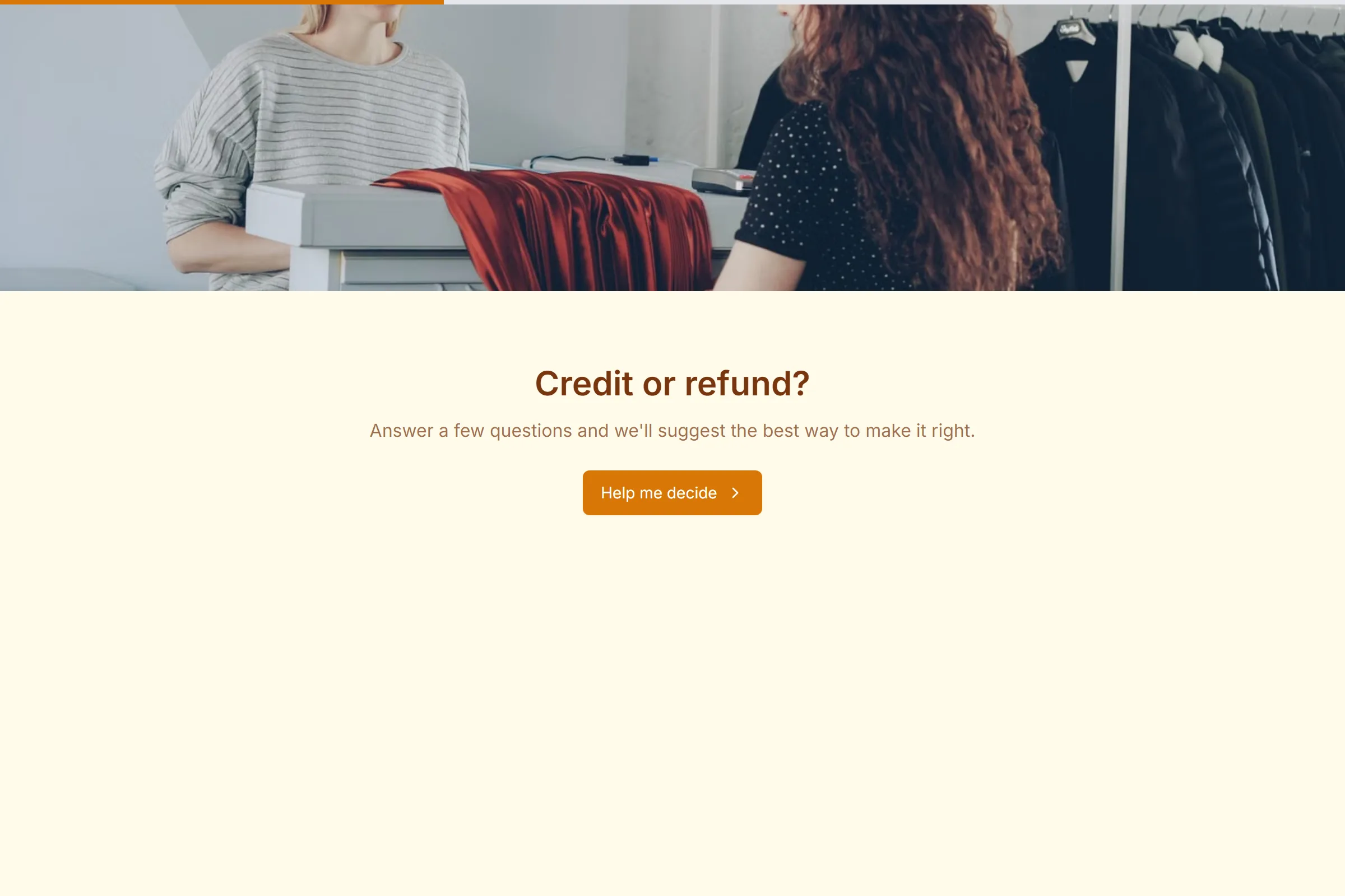 Store Credit vs Refund Decision template preview