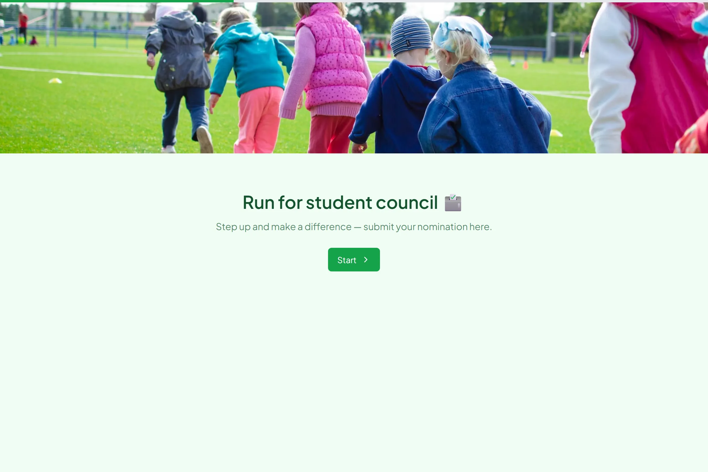 Student Council Nomination template preview