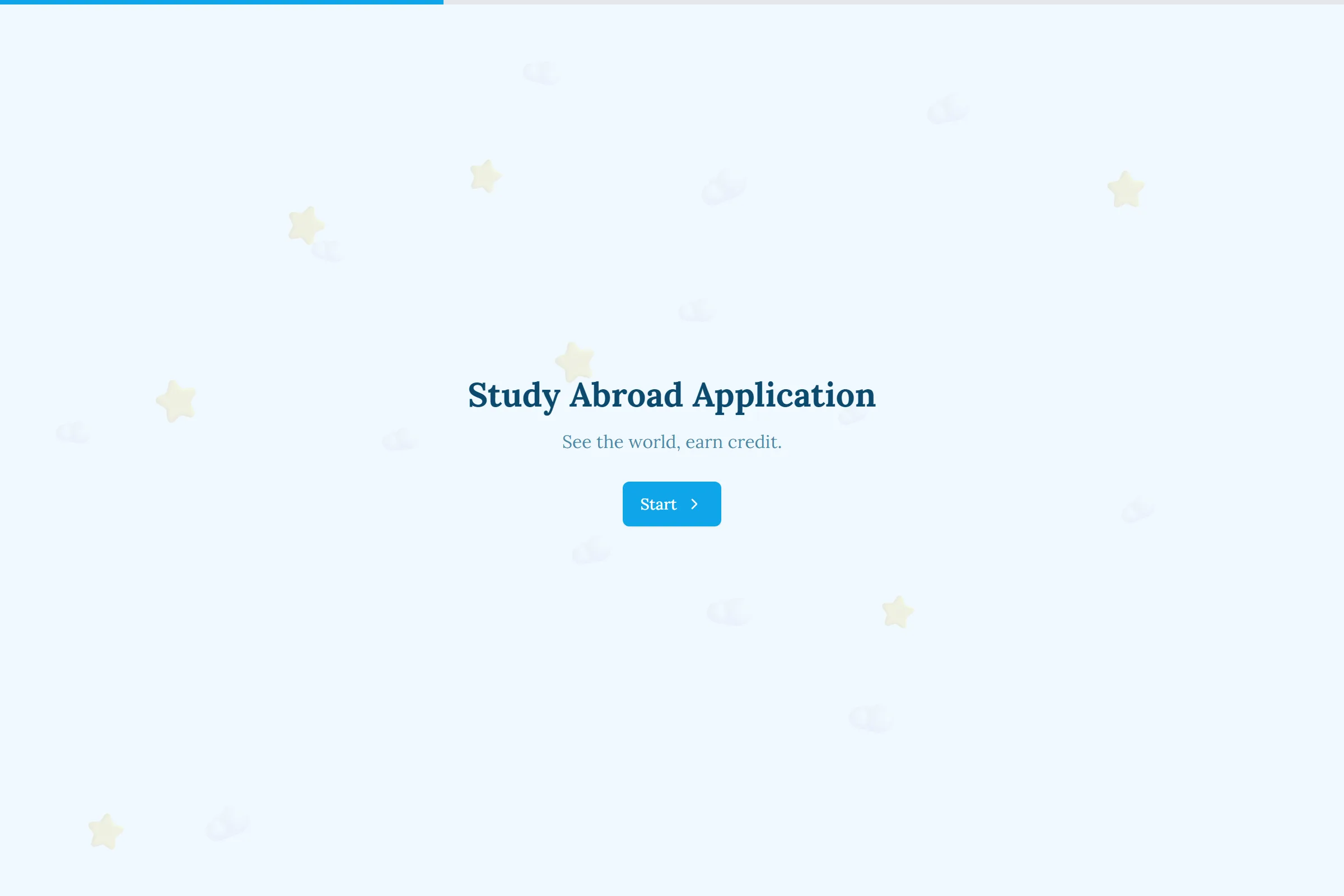 Study Abroad Application template preview