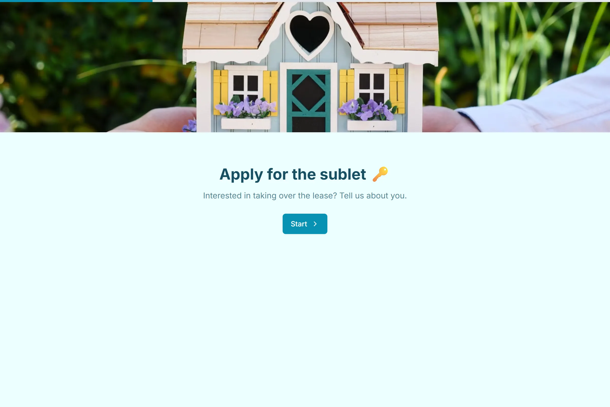 Sublet Application template preview