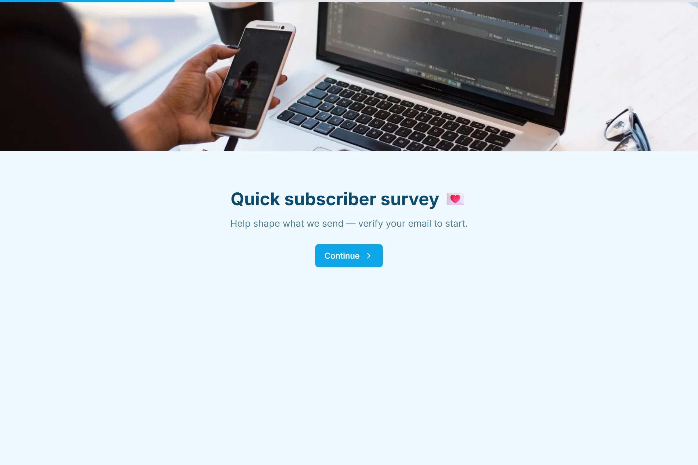 Subscriber Survey template preview