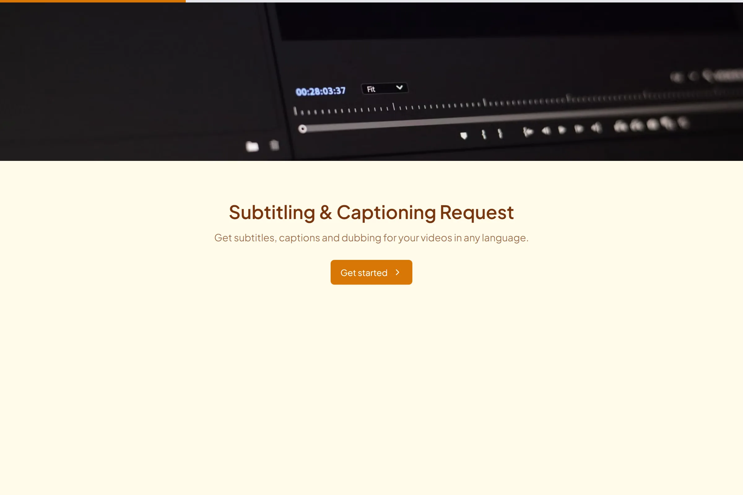 Subtitling & Captioning Request template preview