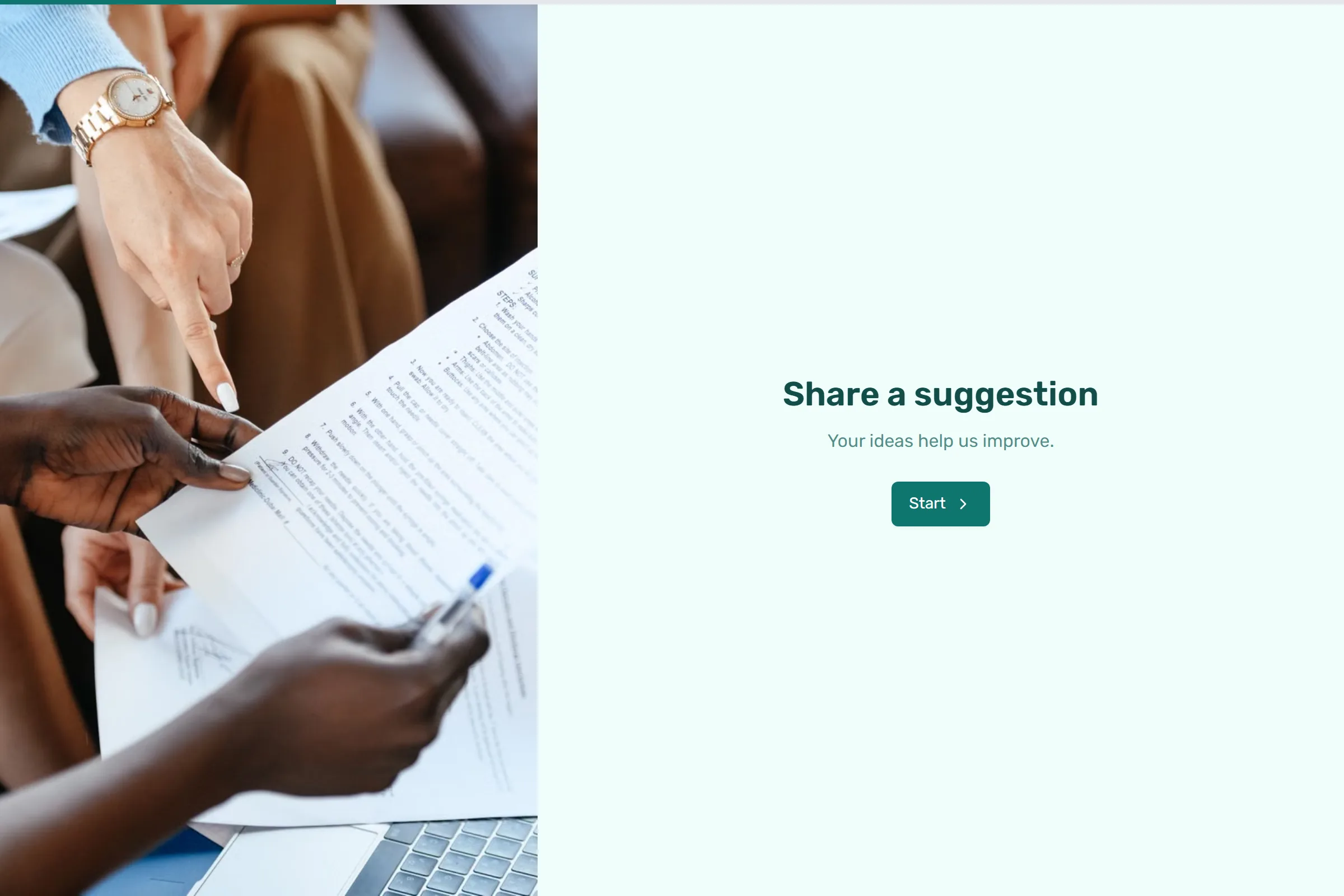 Suggestion Box template preview