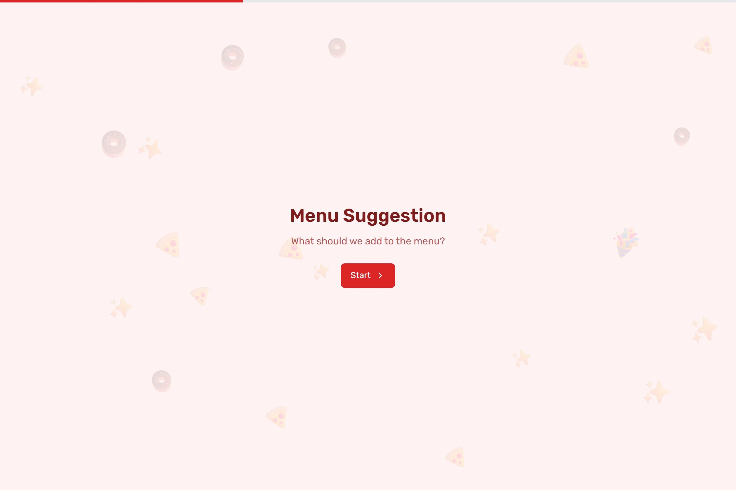 Menu Suggestion template preview