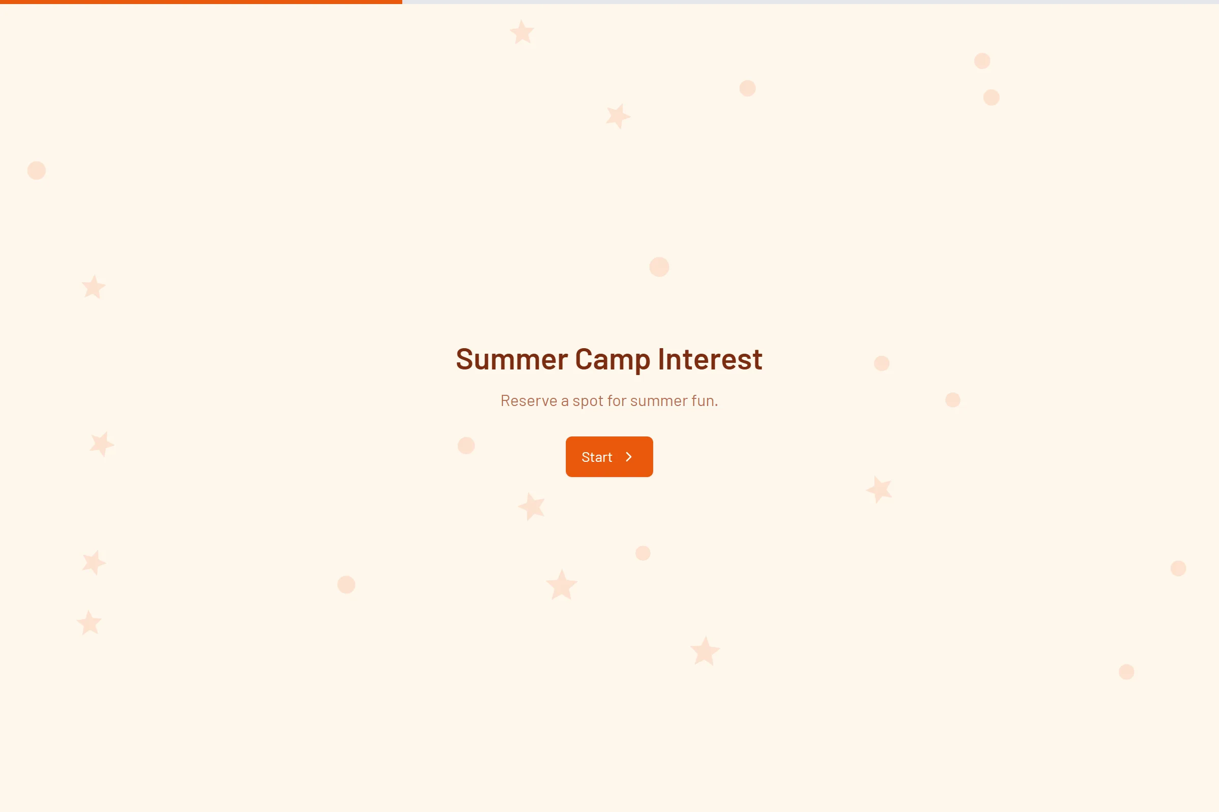Summer Camp Interest template preview