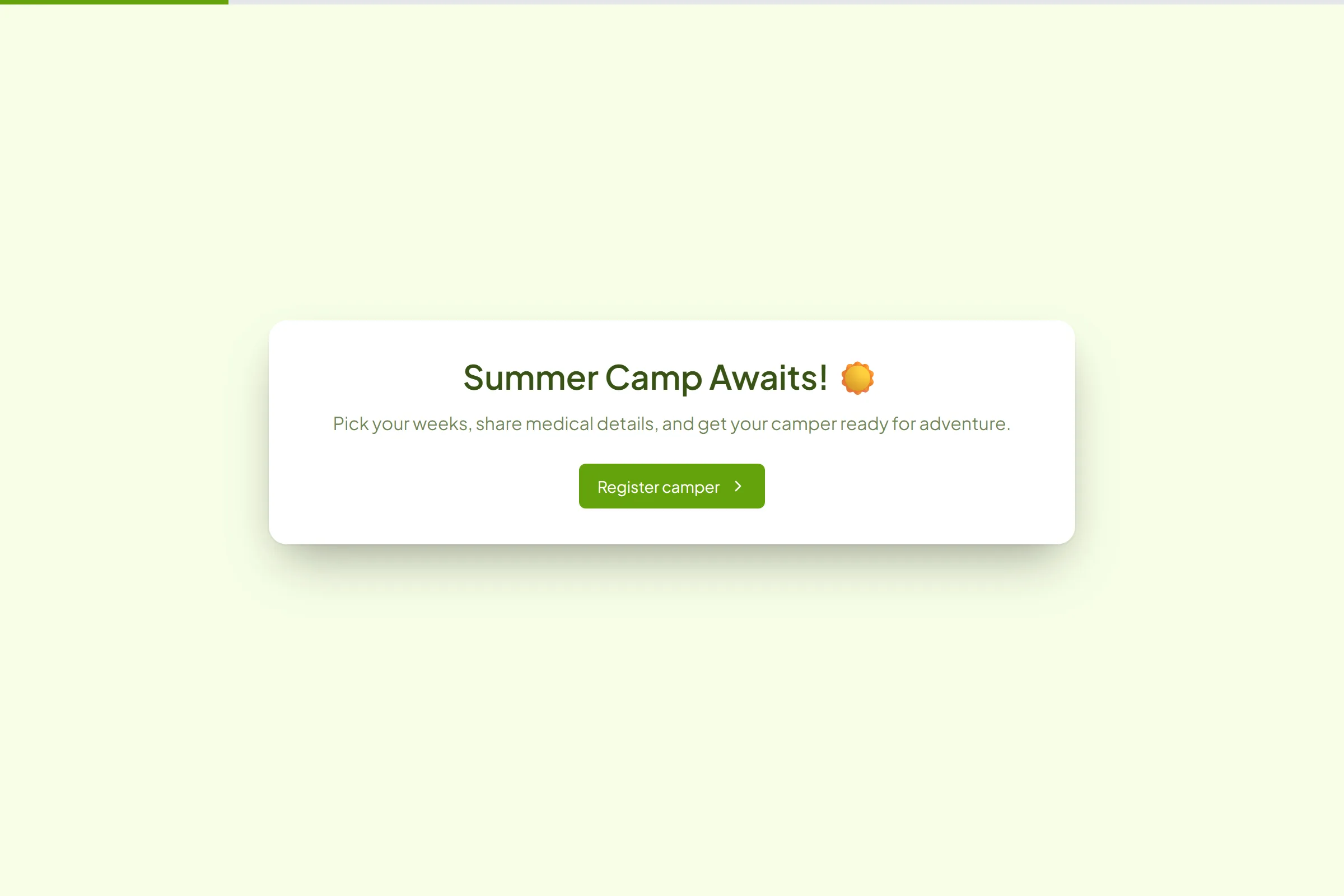Summer Day Camp Registration template preview
