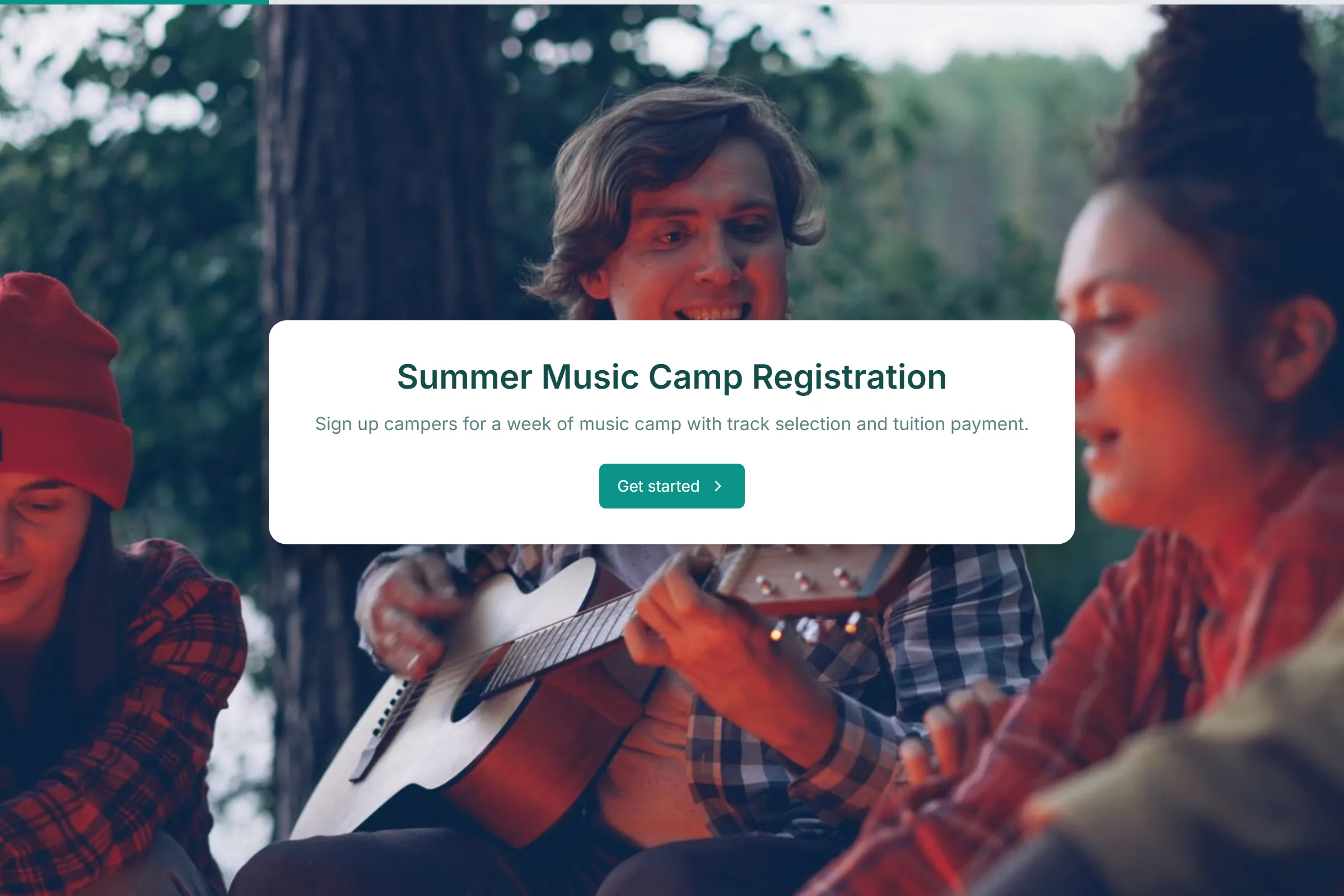 Summer Music Camp Registration template preview