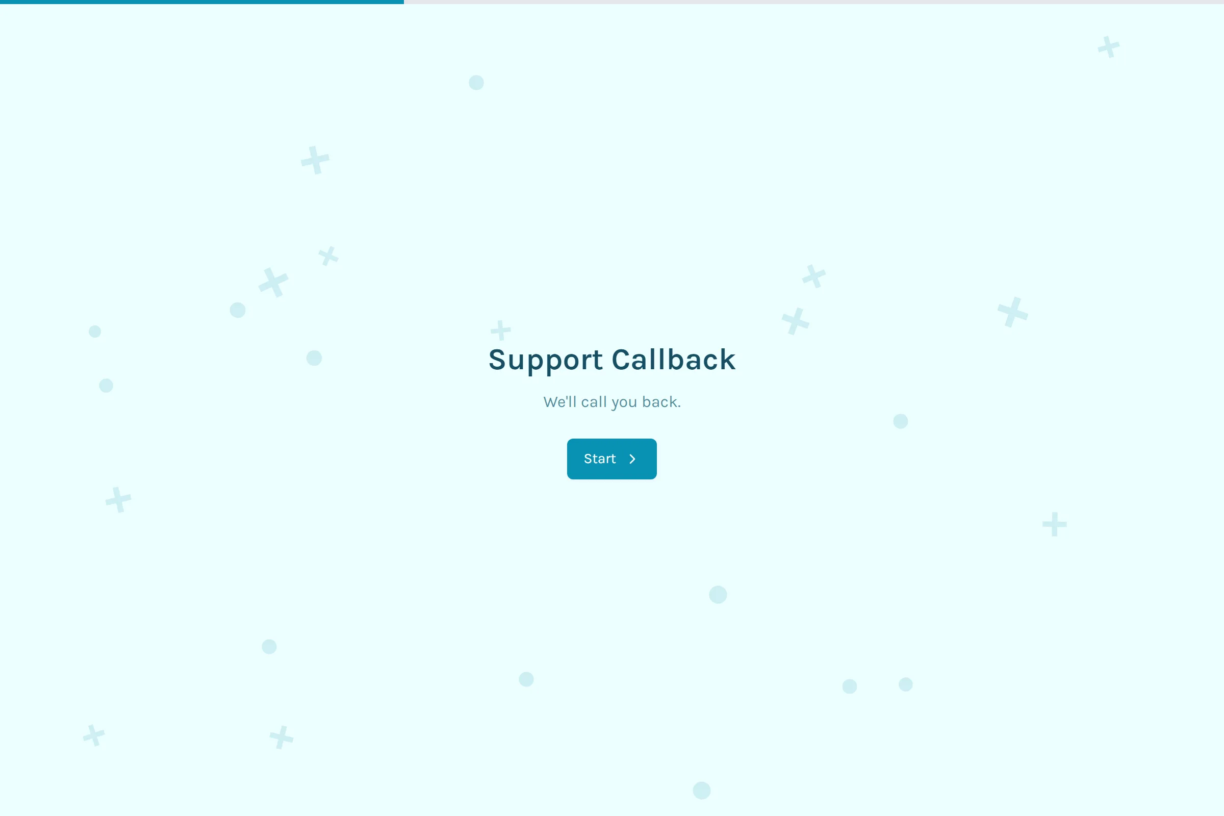 Support Callback template preview