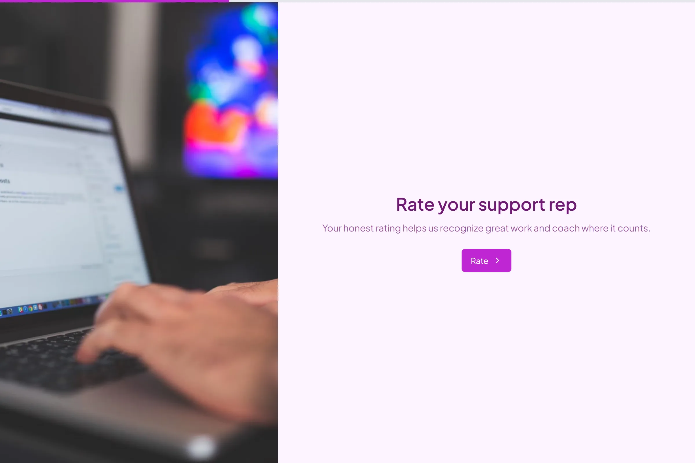Support Rep Performance & Coaching Survey template preview