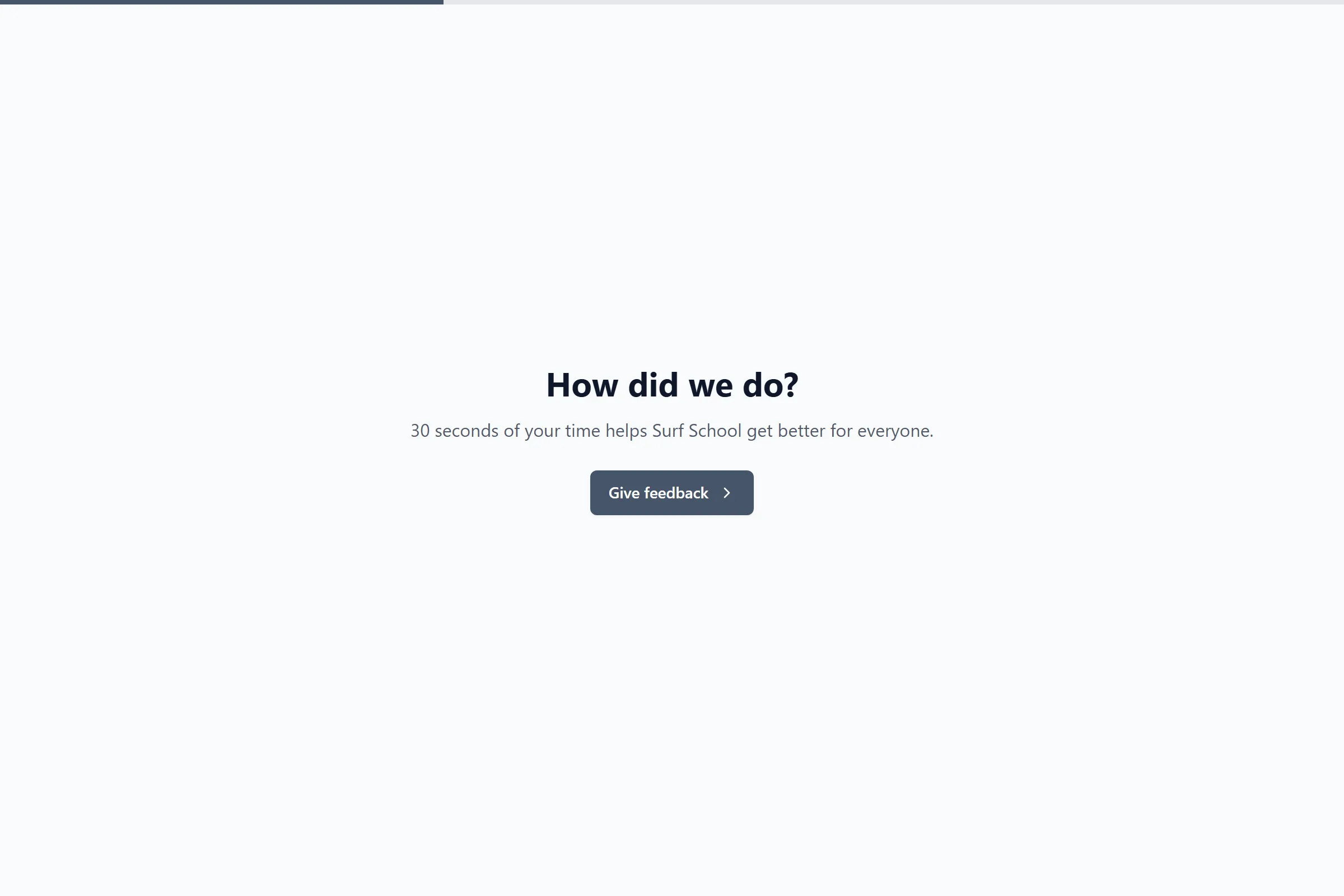Surf School Quick Feedback template preview