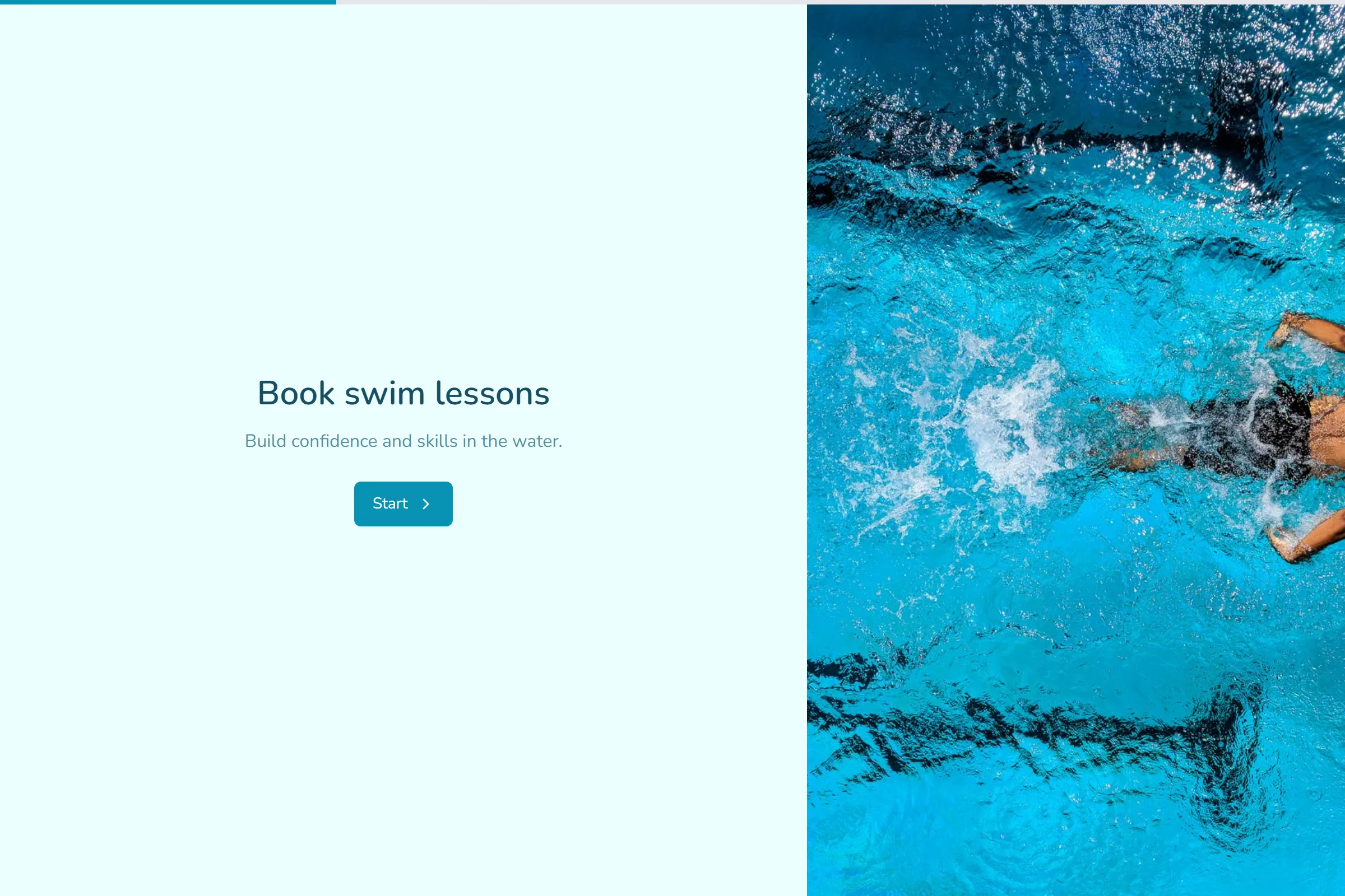 Swim Lesson Booking template preview