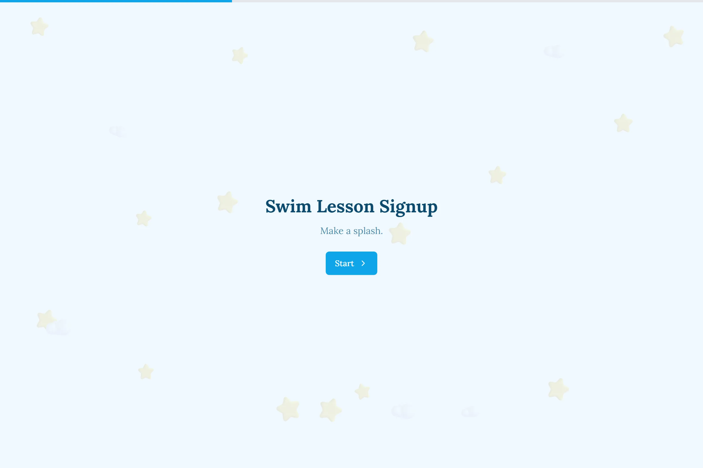 Swim Lesson Signup template preview