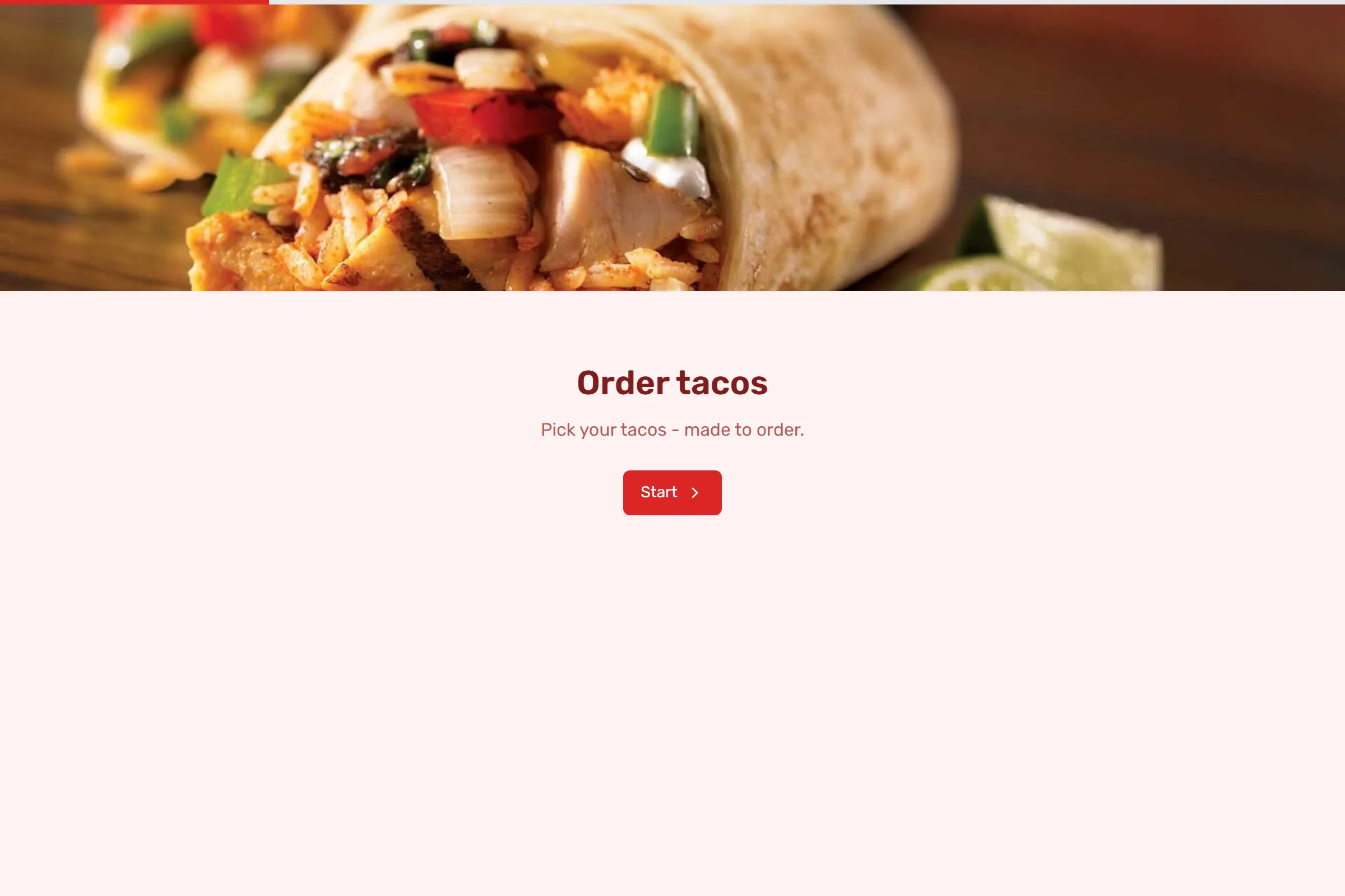 Taco Order template preview
