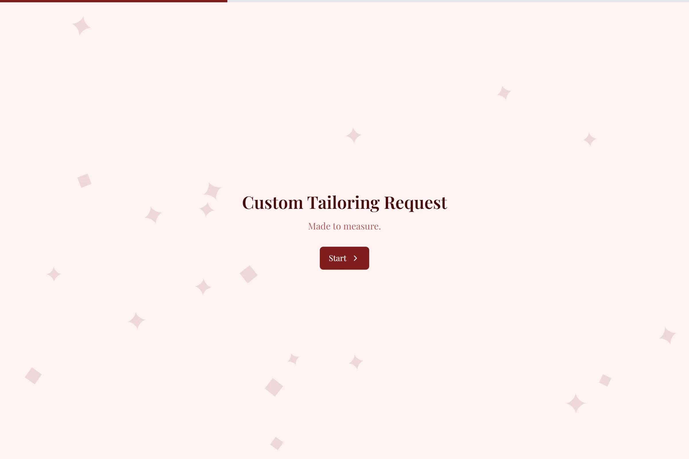 Custom Tailoring Request template preview
