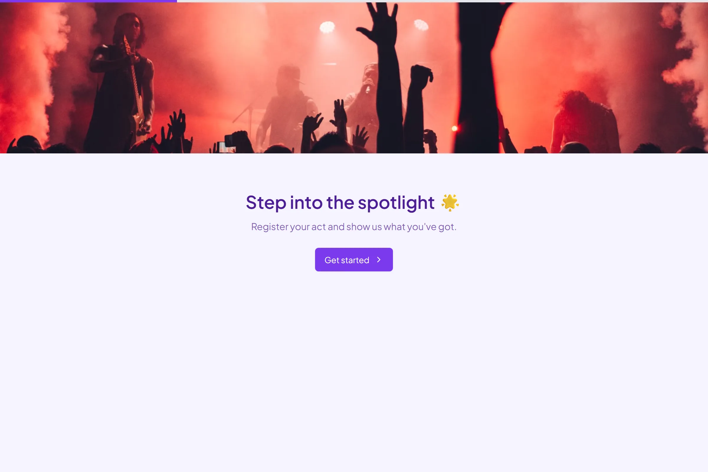Talent Show Registration template preview
