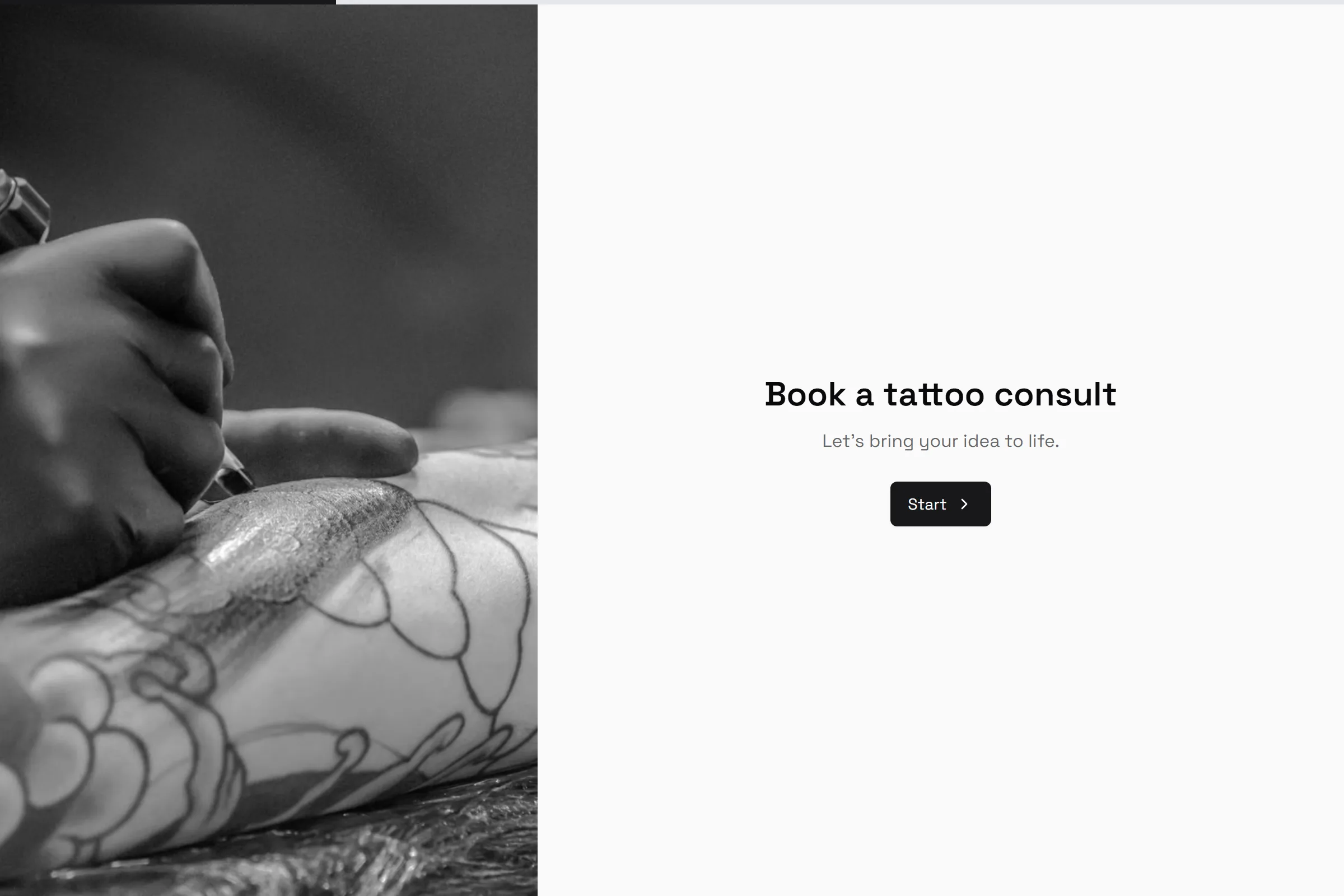 Tattoo Consultation template preview