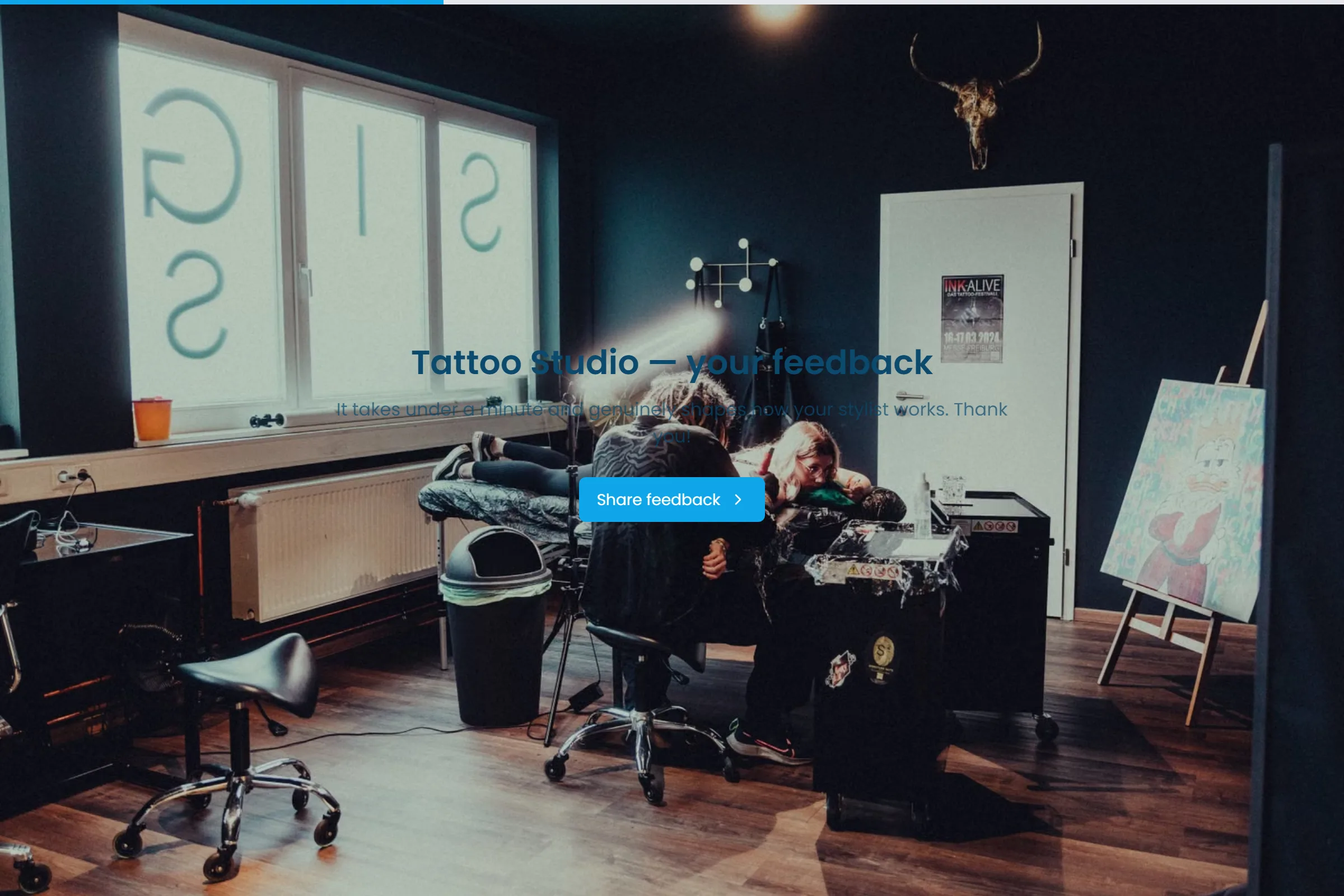Tattoo Studio Satisfaction Survey template preview