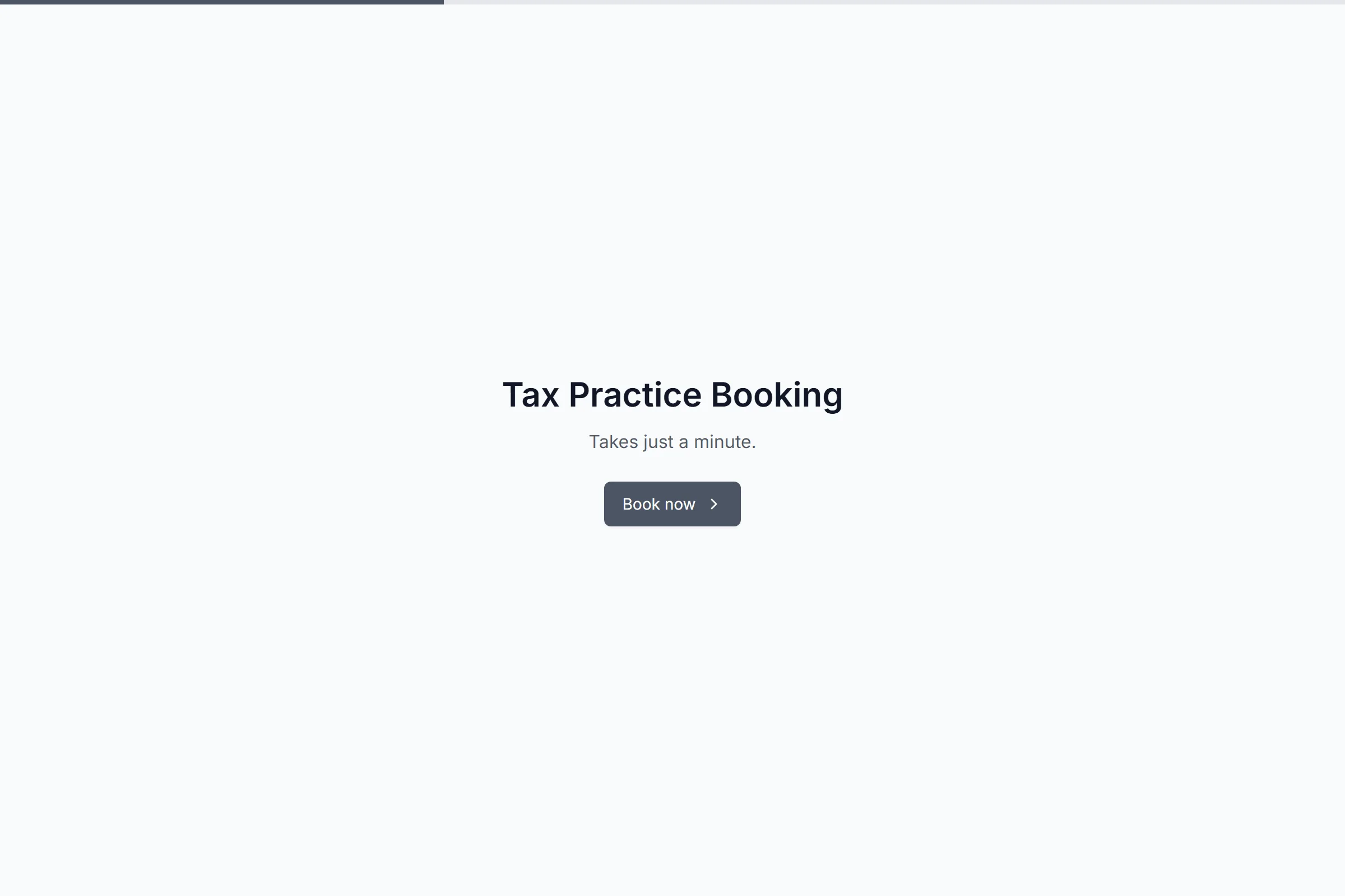 Tax Practice Booking template preview