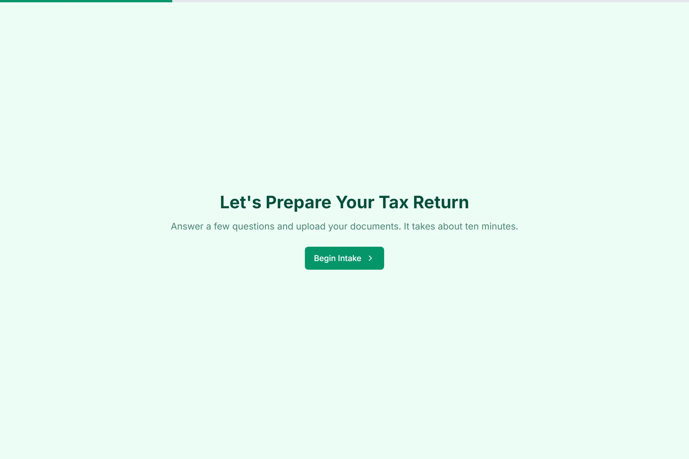 Tax Preparation Client Intake template preview