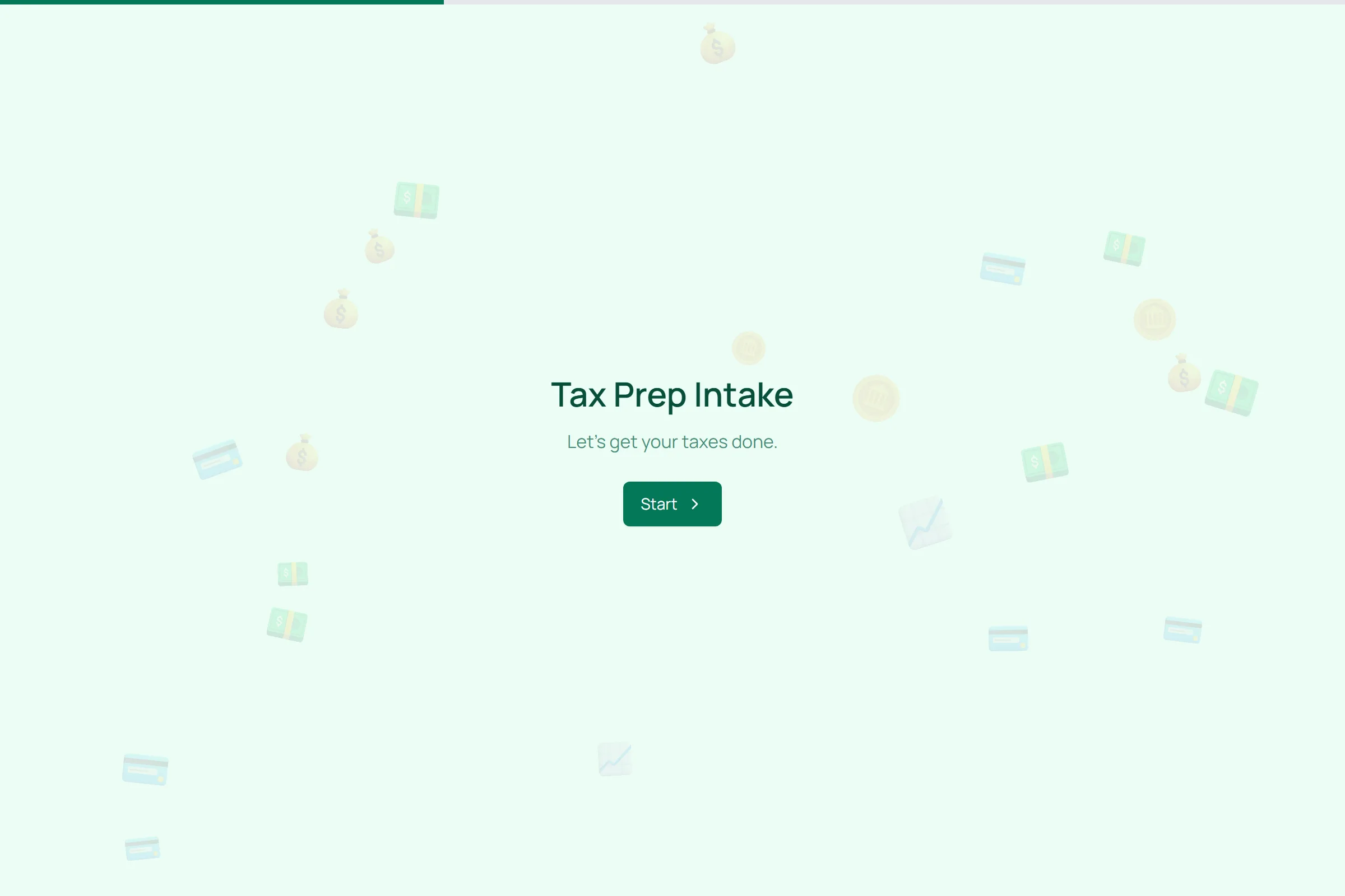 Tax Prep Intake template preview