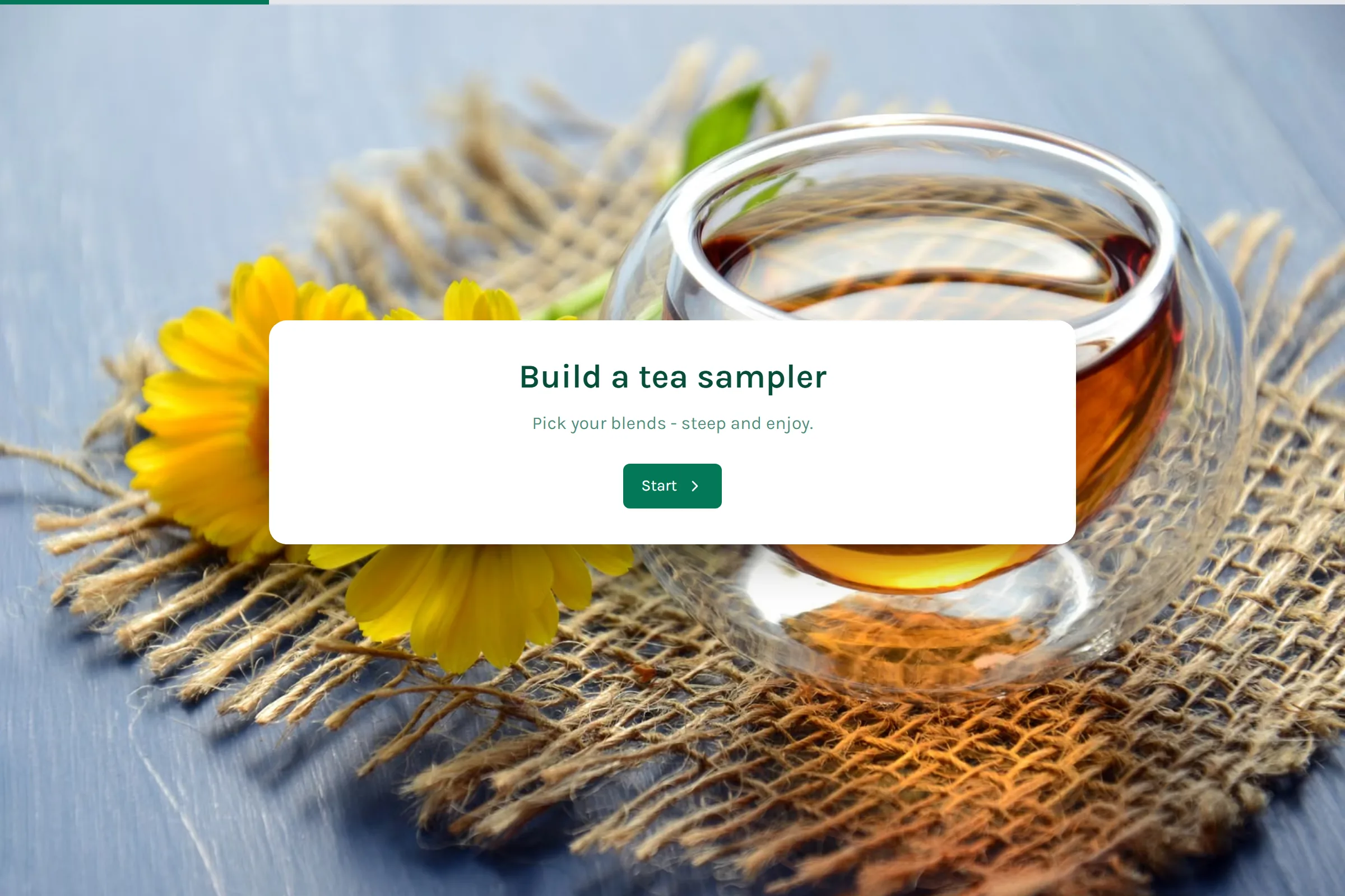 Tea Sampler Order template preview