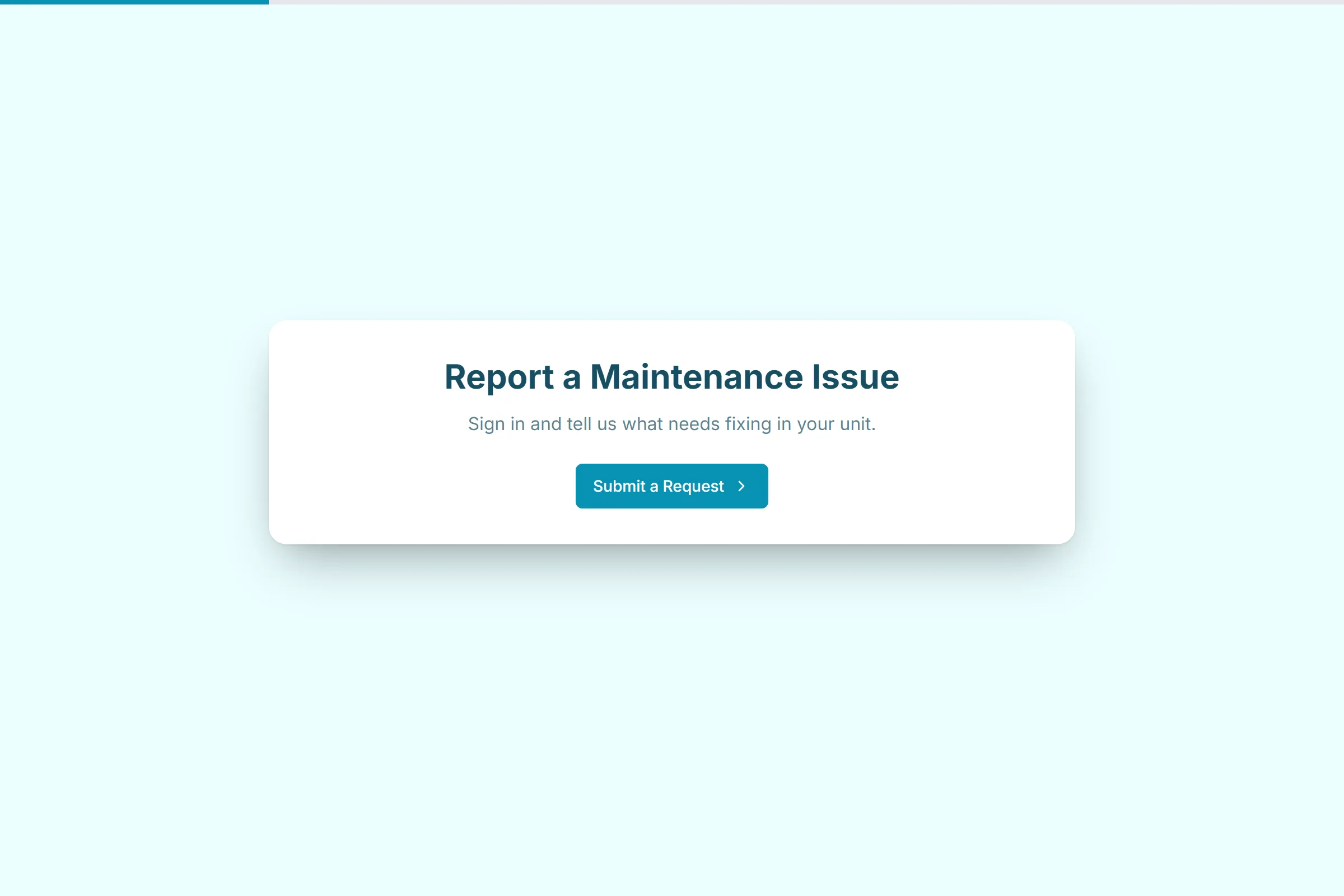 Tenant Maintenance Request template preview