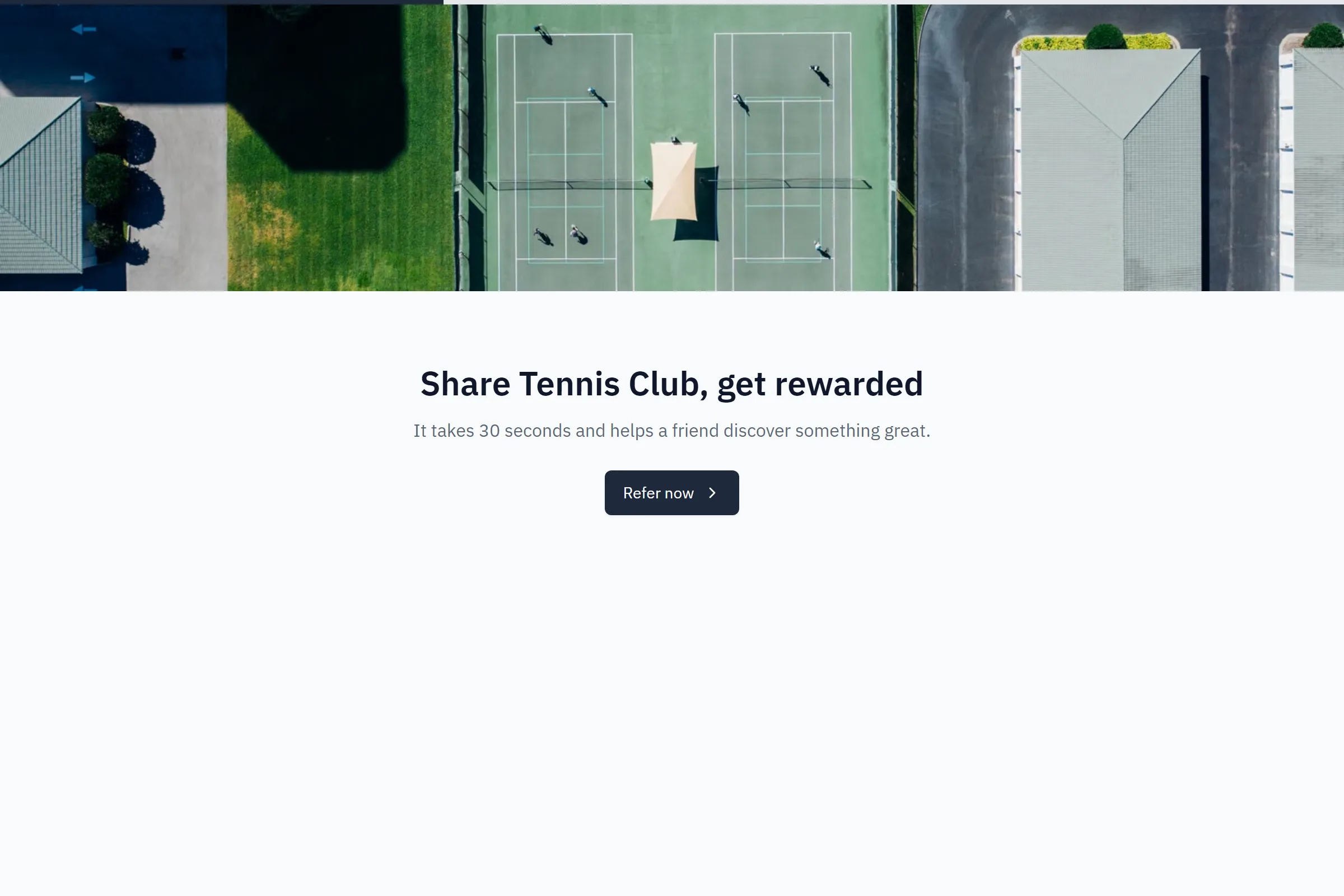 Tennis Club Referral Form template preview
