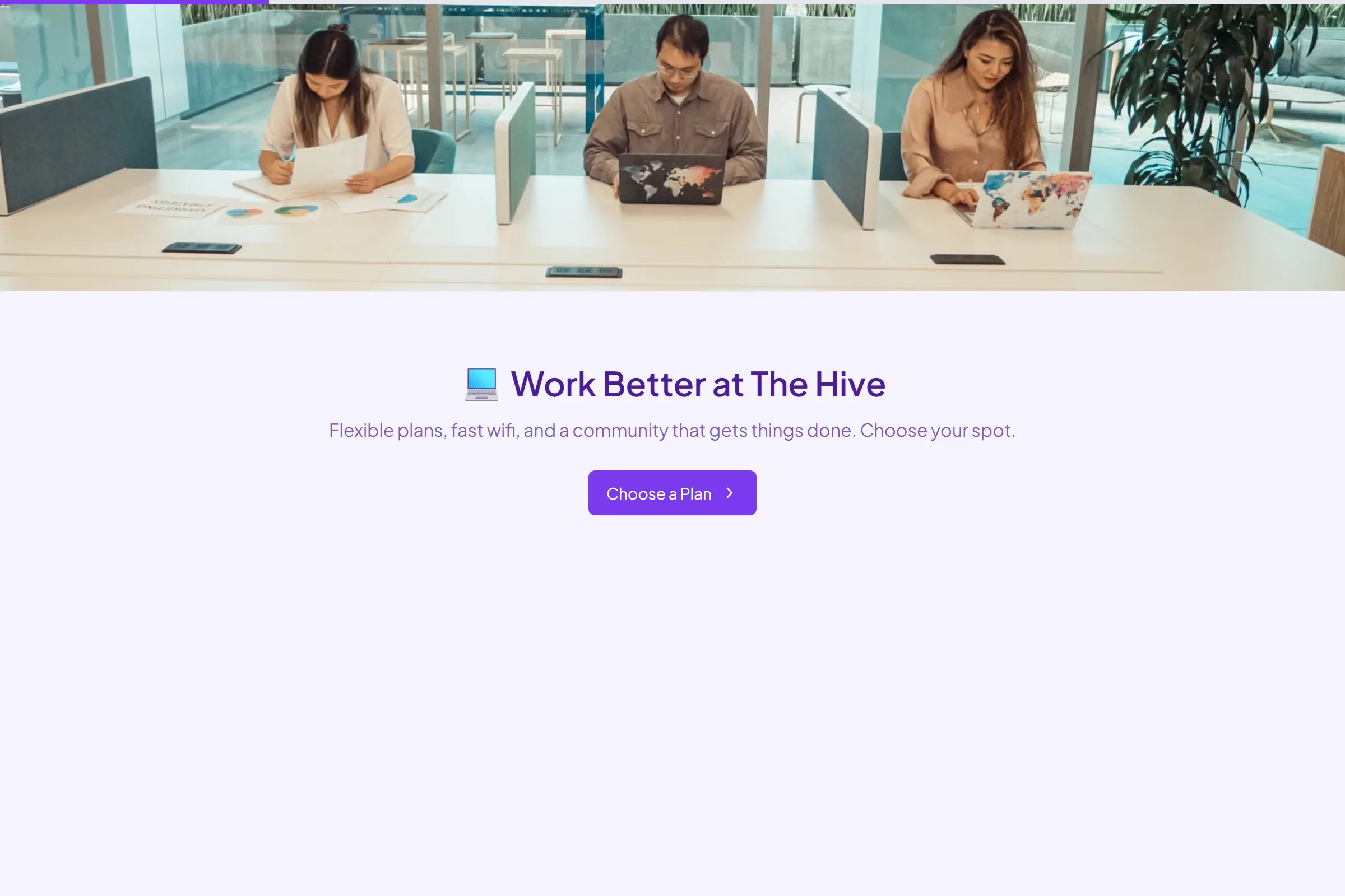 The Hive Coworking Membership template preview