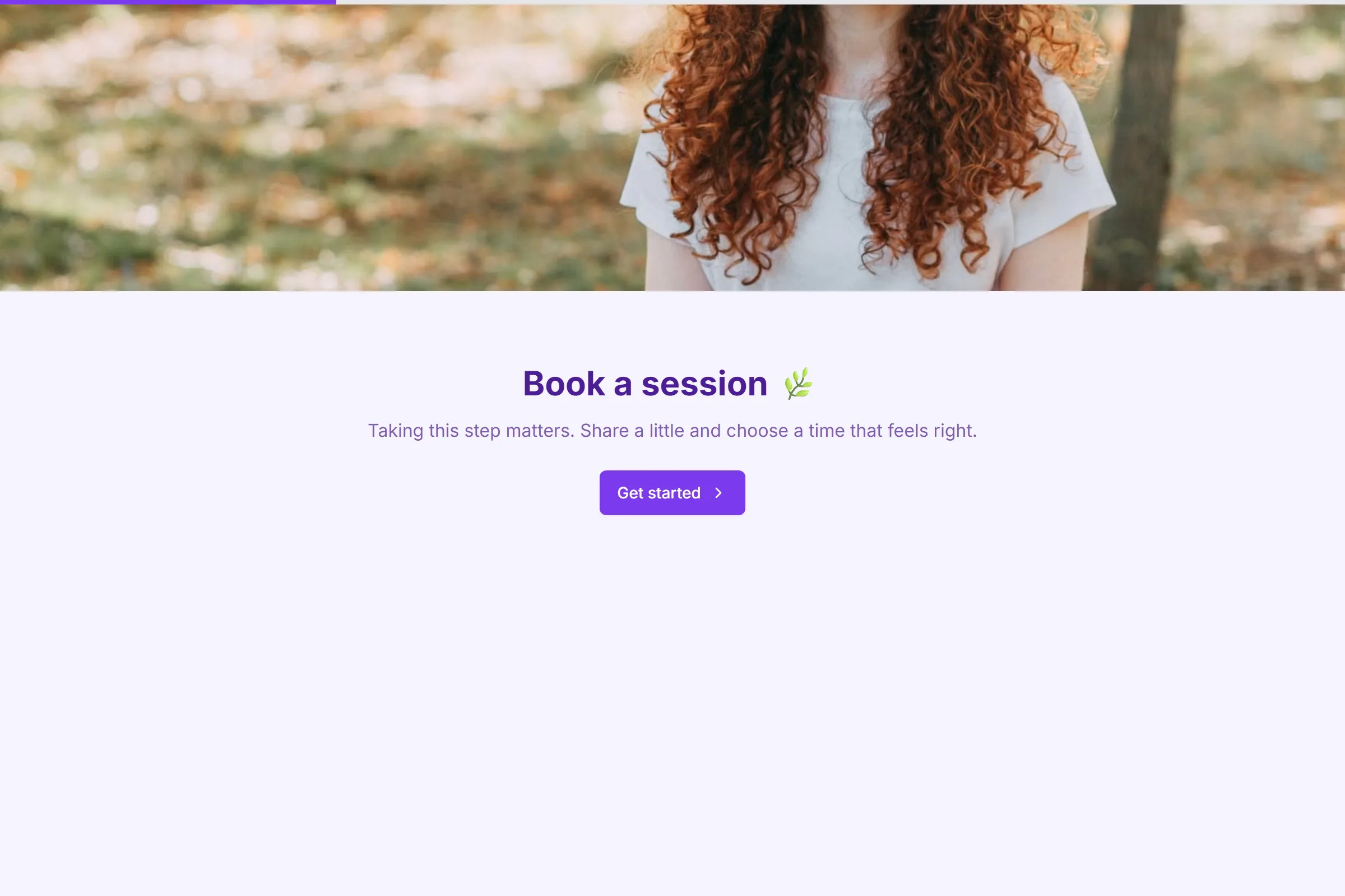 Therapy Session Booking template preview