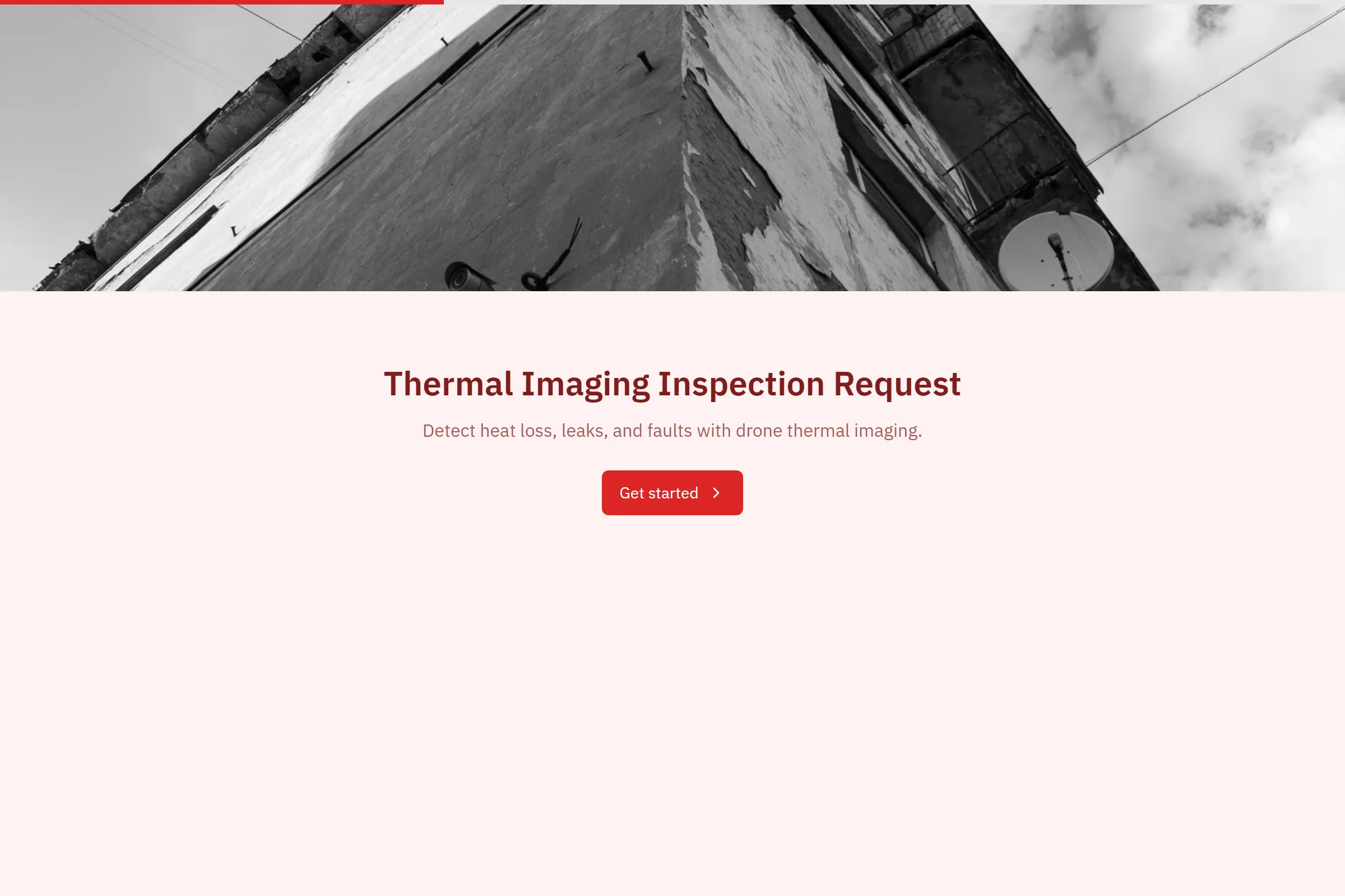 Thermal Imaging Inspection Request template preview