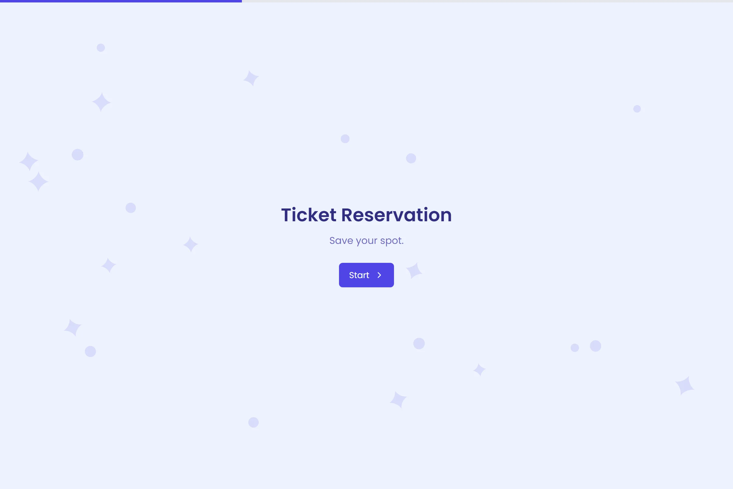 Ticket Reservation template preview