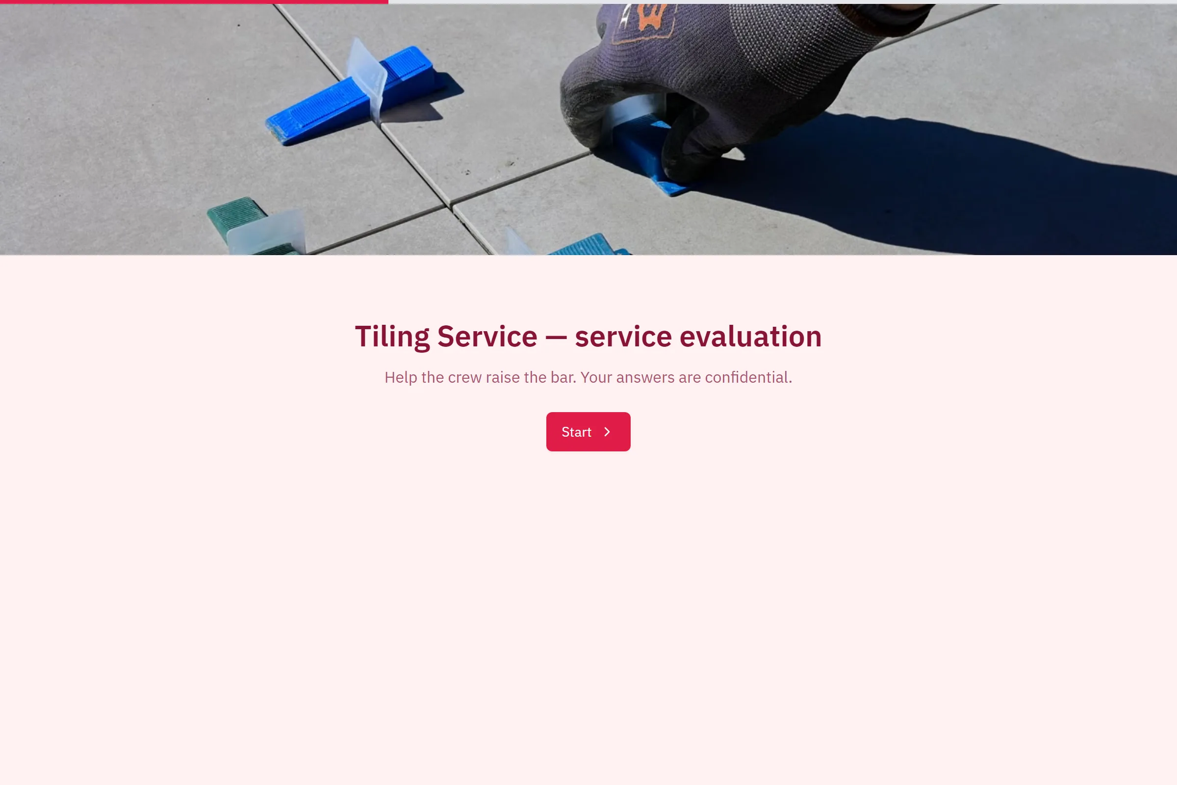 Tiling Service Service Evaluation template preview
