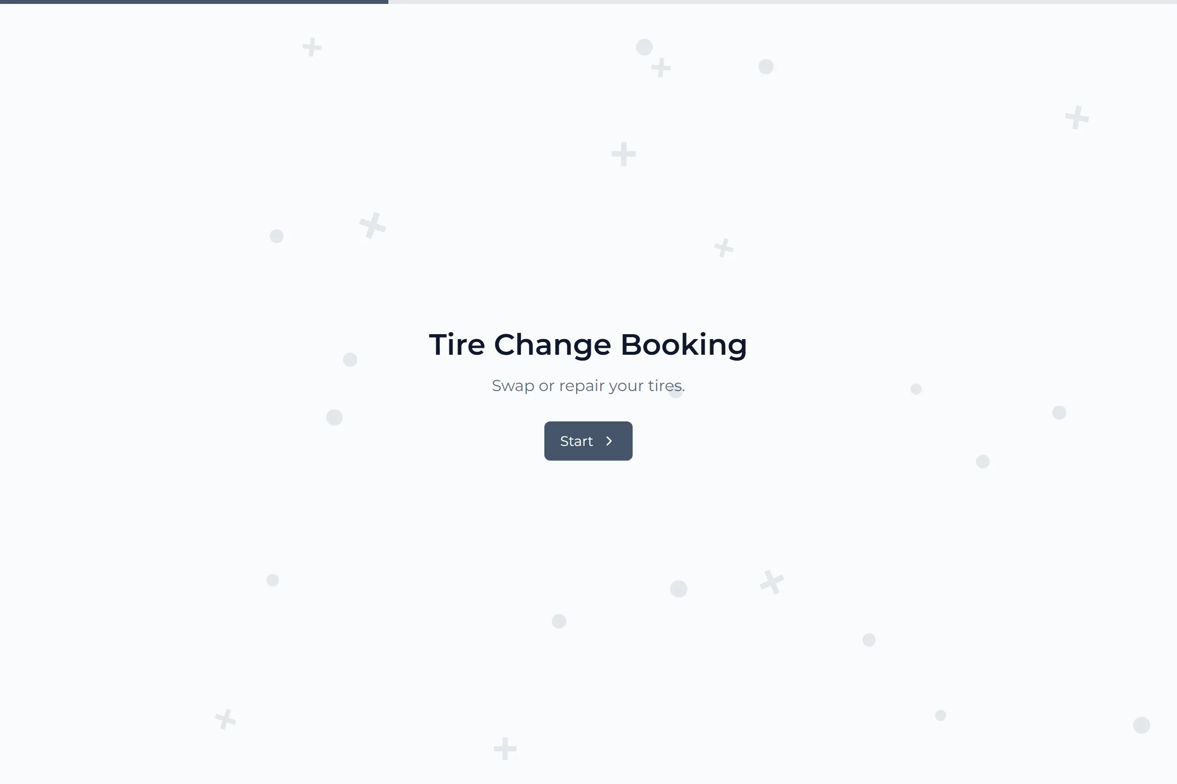 Tire Change Booking template preview