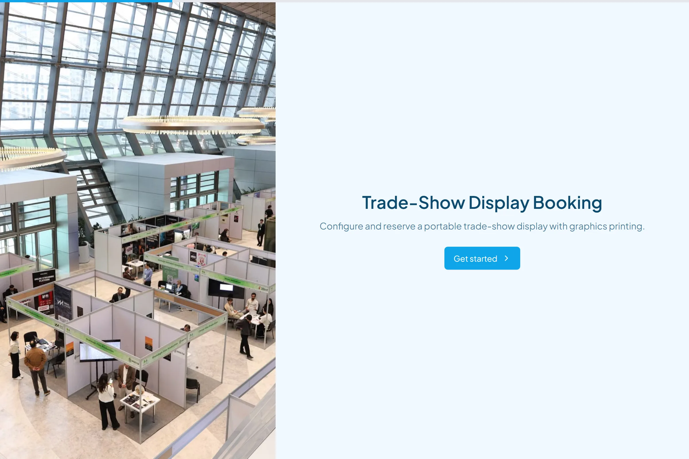 Trade-Show Display Booking template preview