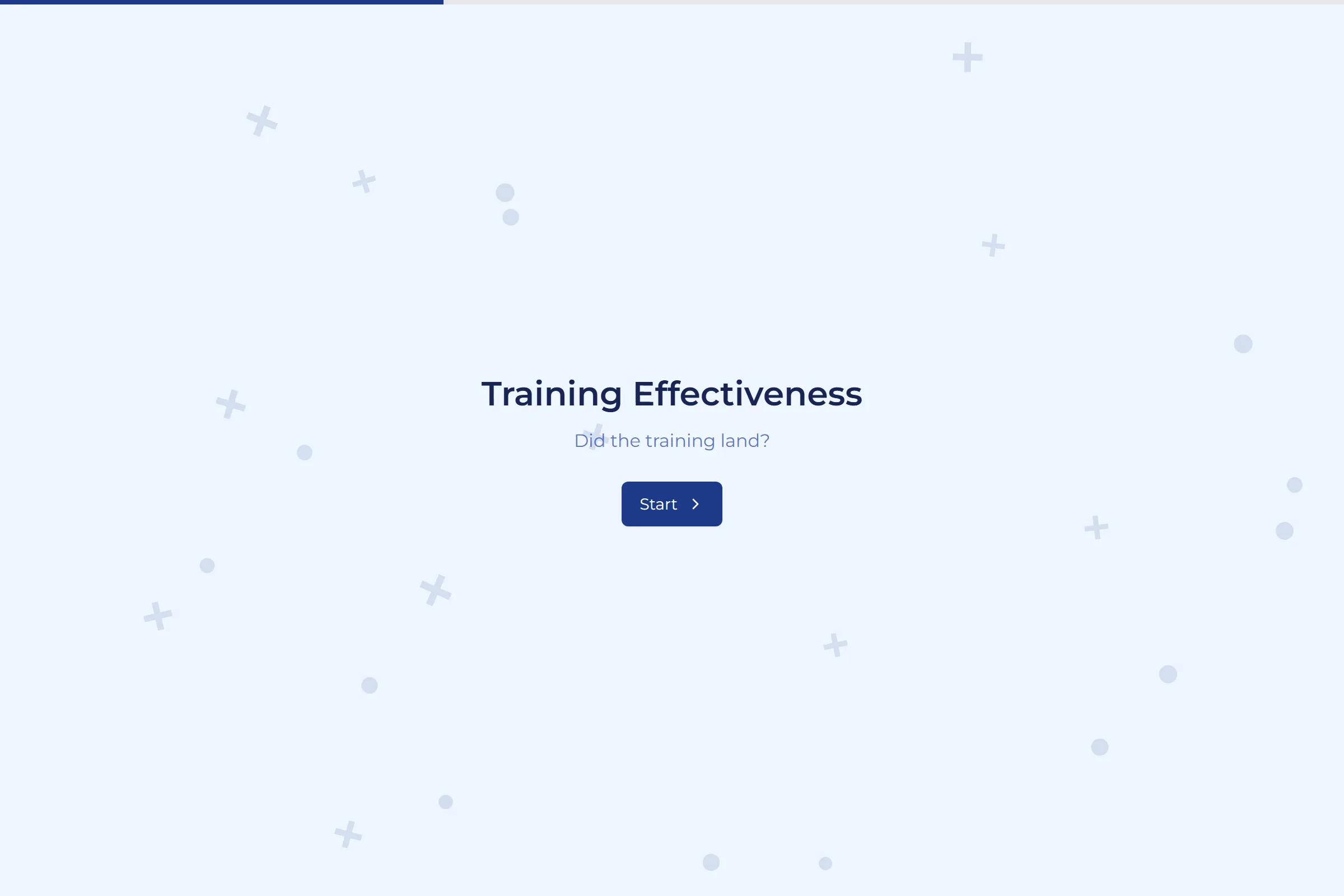 Training Effectiveness template preview