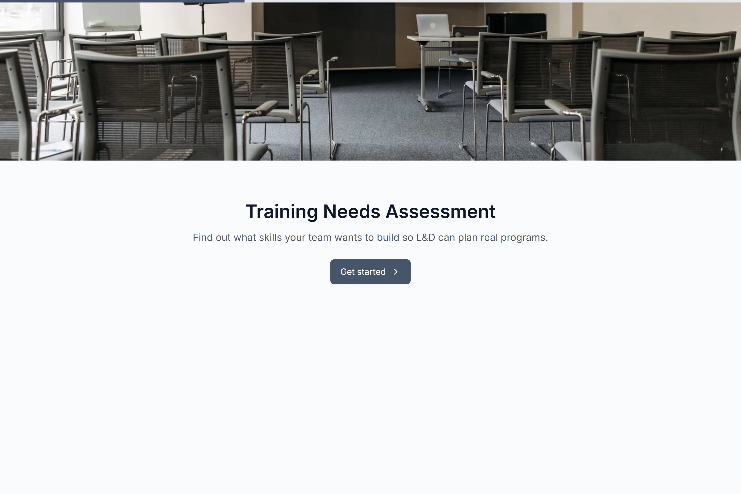 Training Needs Assessment template preview