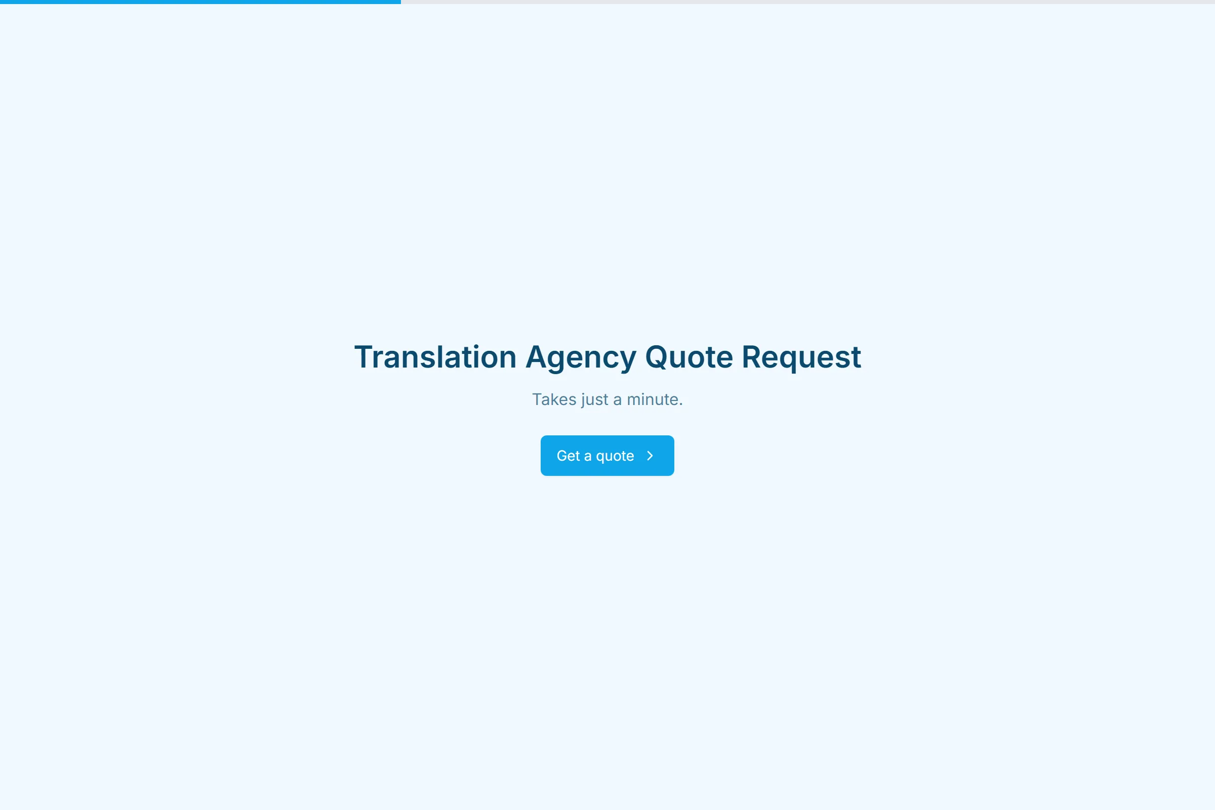 Translation Agency Quote Request template preview