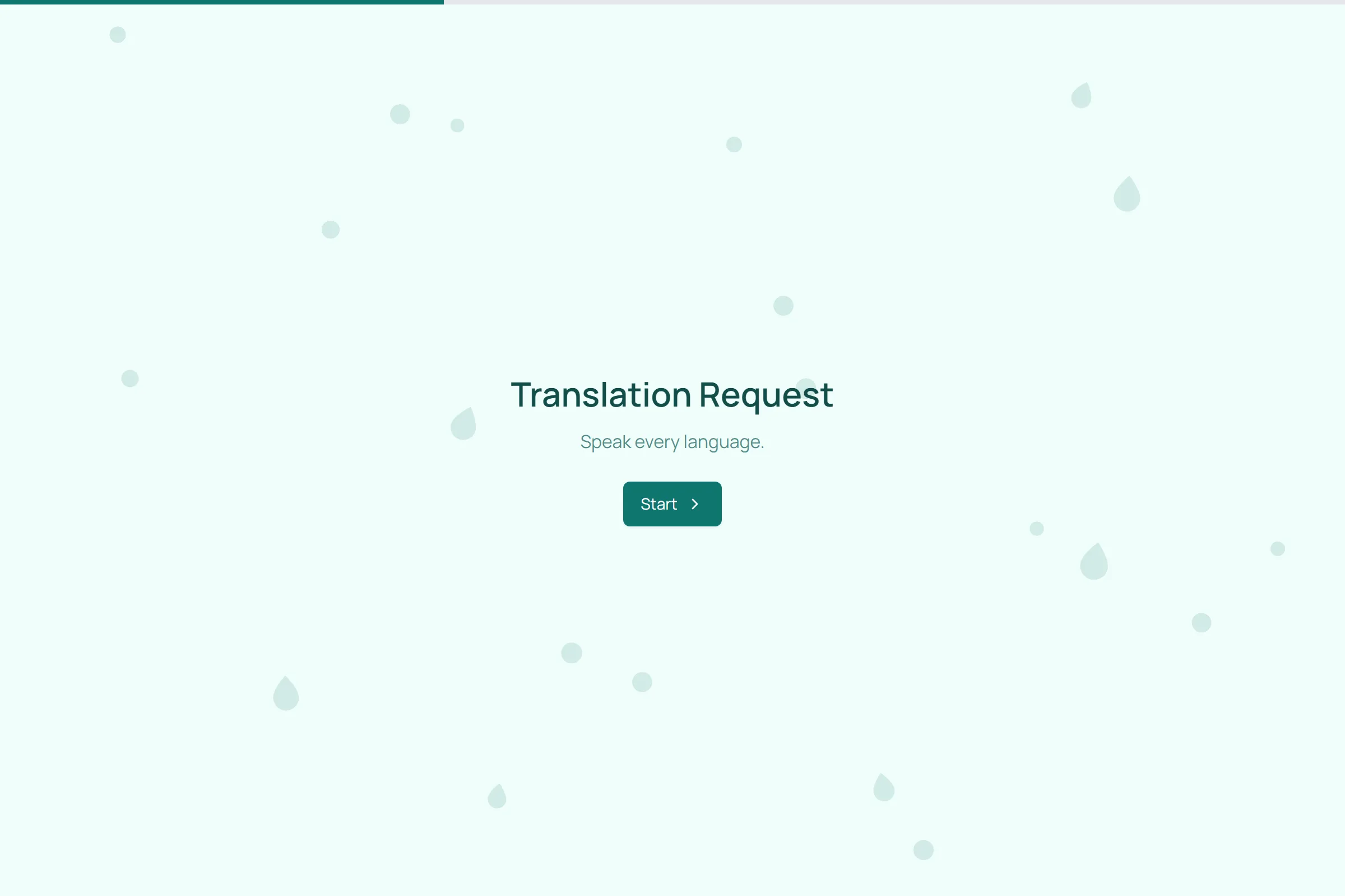 Translation Request template preview