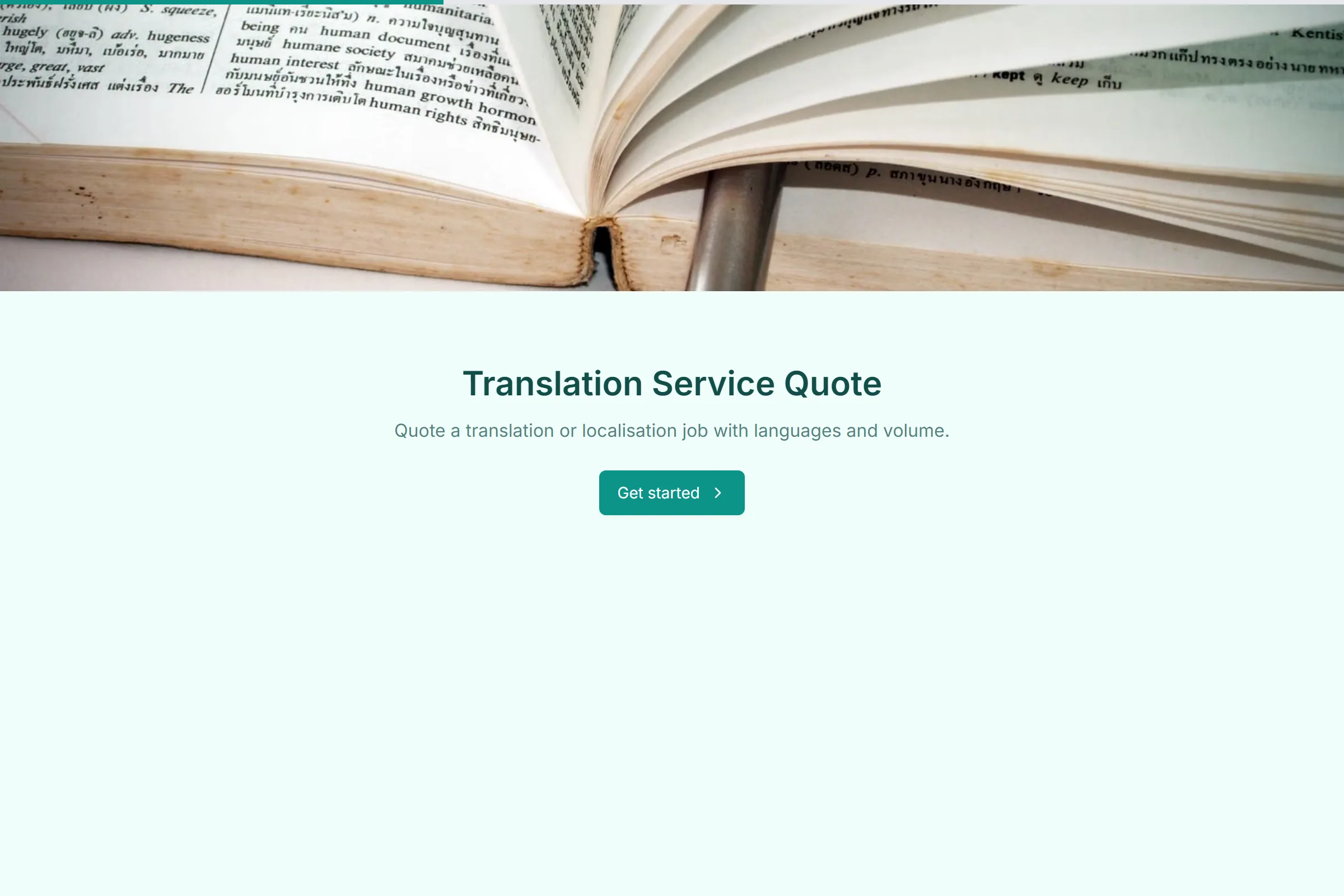Translation Service Quote template preview