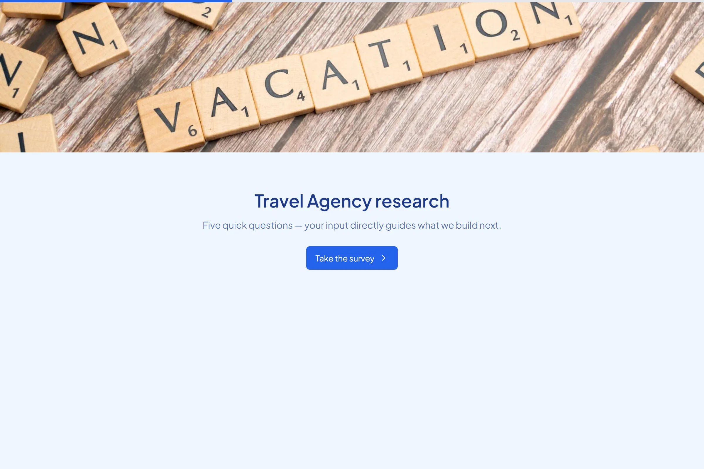Travel Agency Market Research Survey template preview