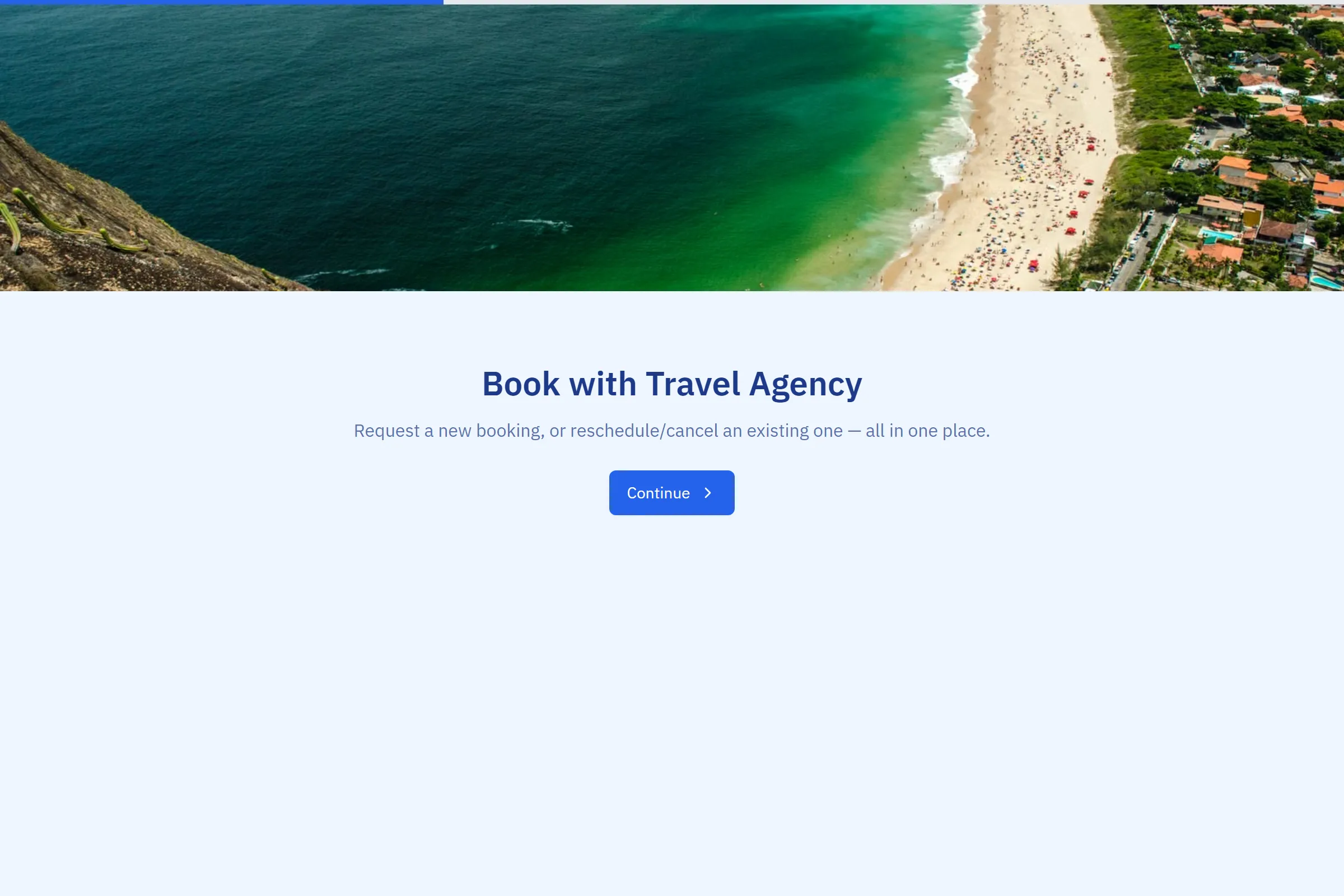 Travel Agency Reservation template preview