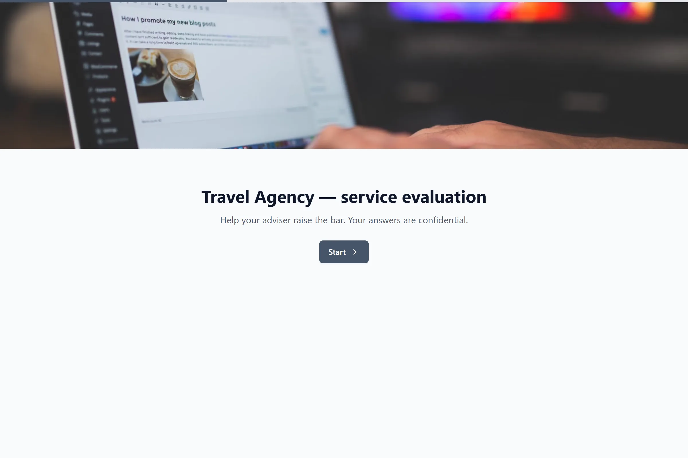Travel Agency Service Evaluation template preview