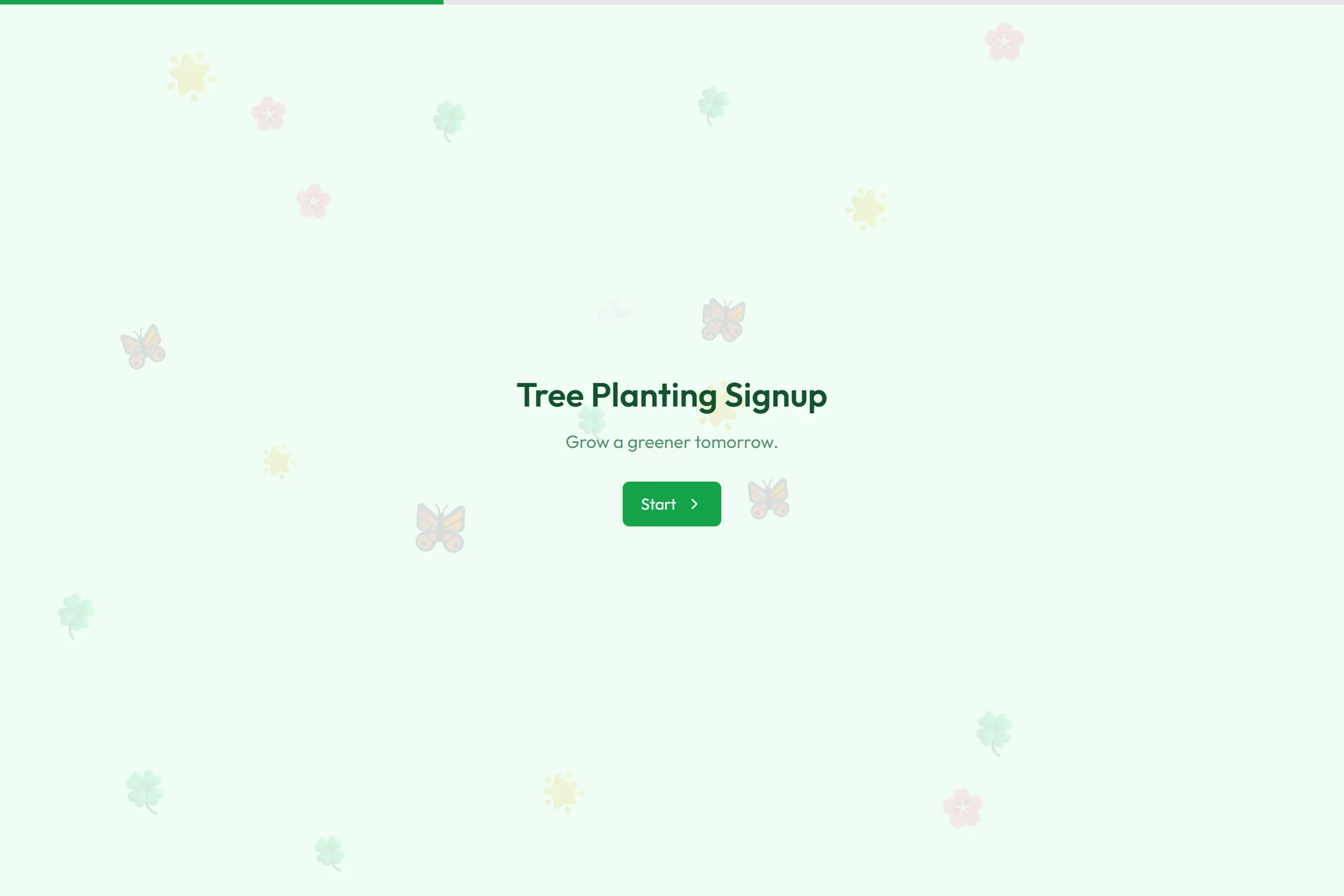 Tree Planting Signup template preview
