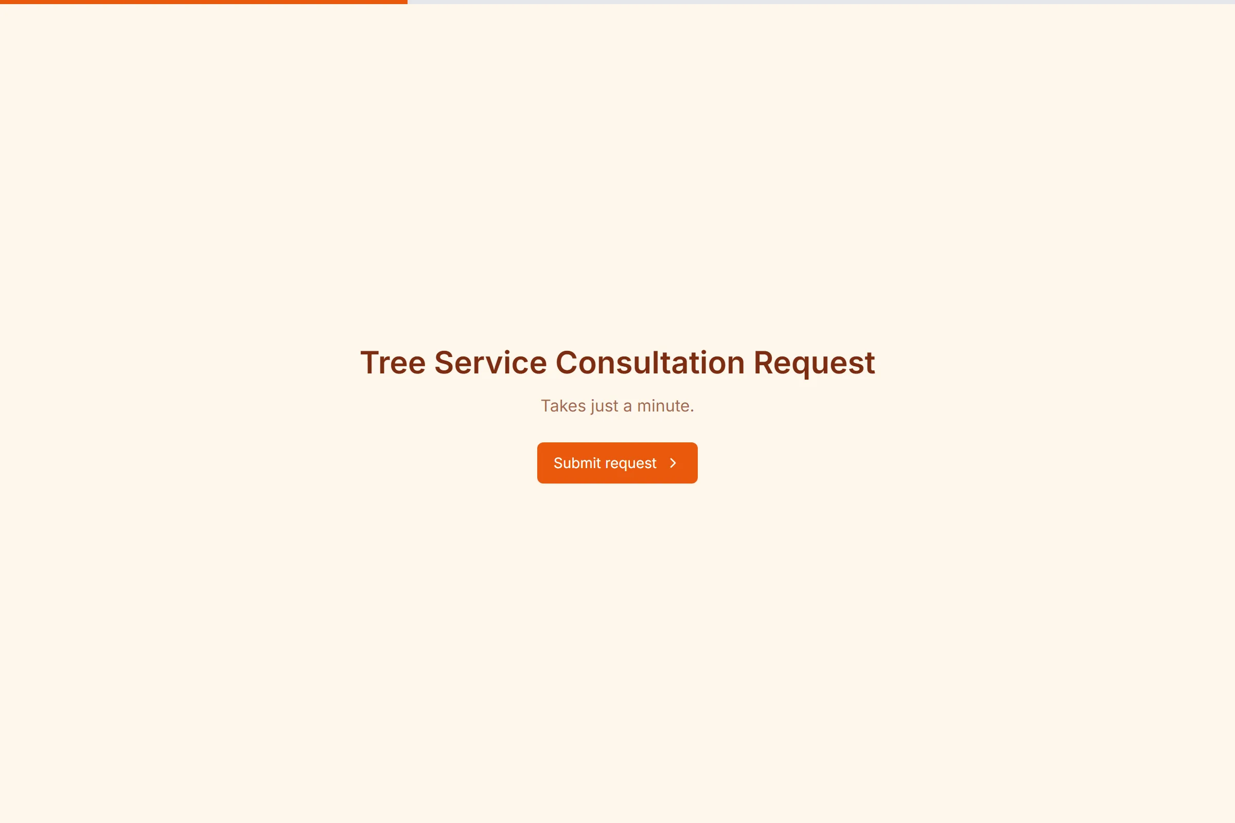Tree Service Consultation Request template preview