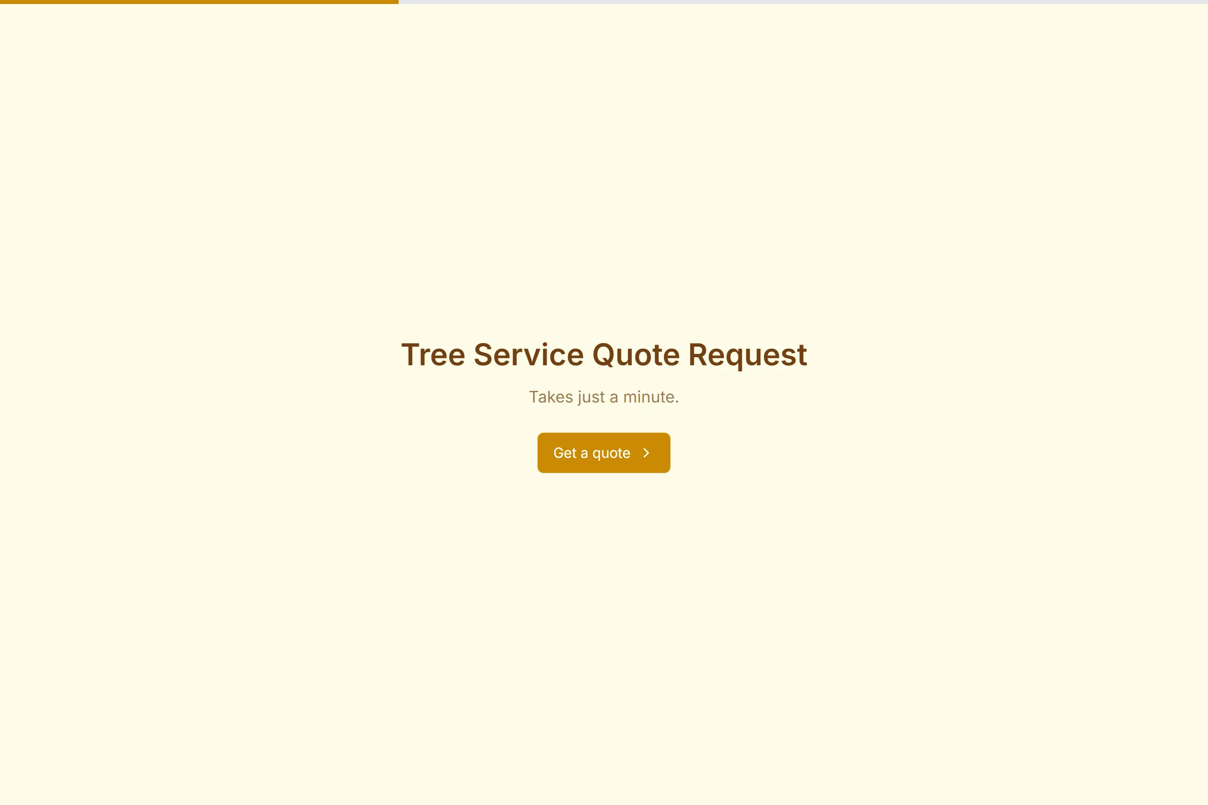 Tree Service Quote Request template preview
