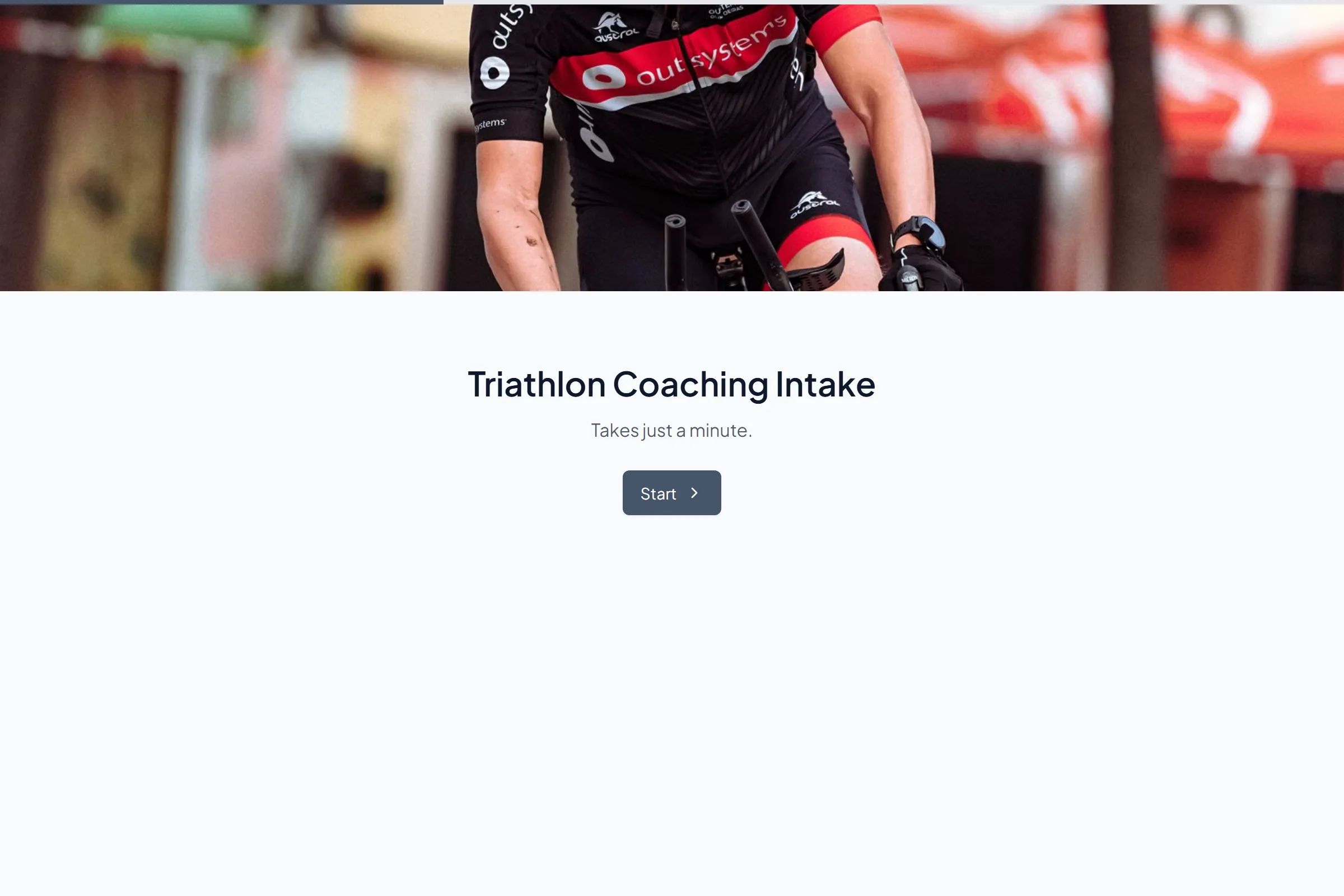Triathlon Coaching Intake template preview