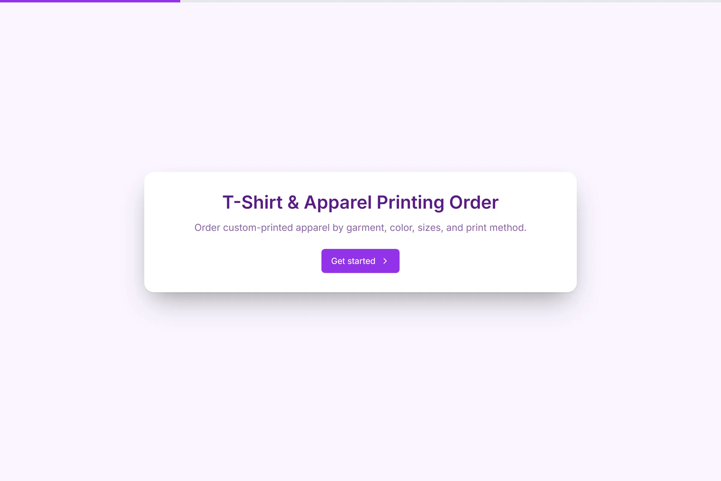 T-Shirt & Apparel Printing Order template preview