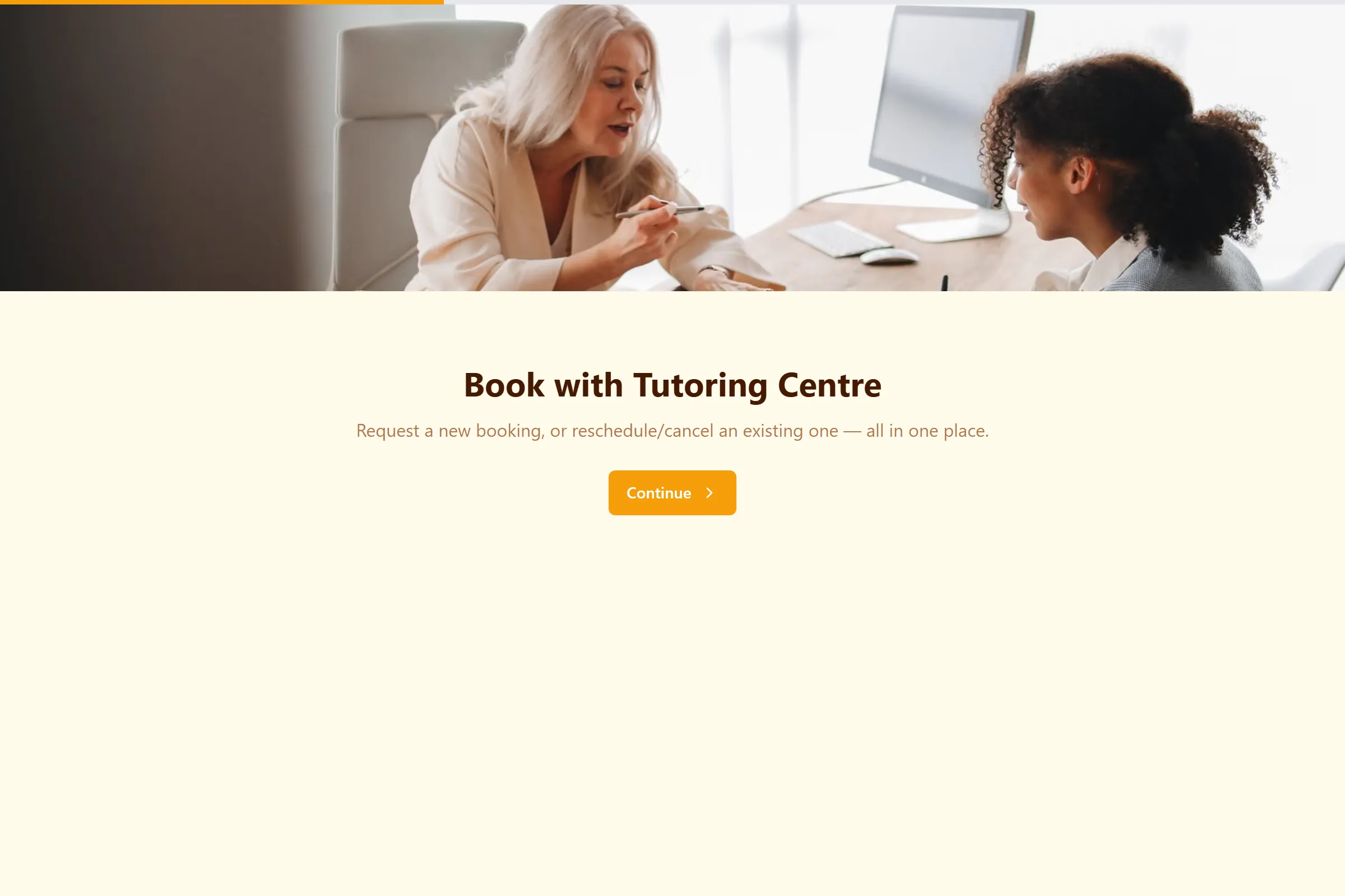 Tutoring Centre Availability Form template preview